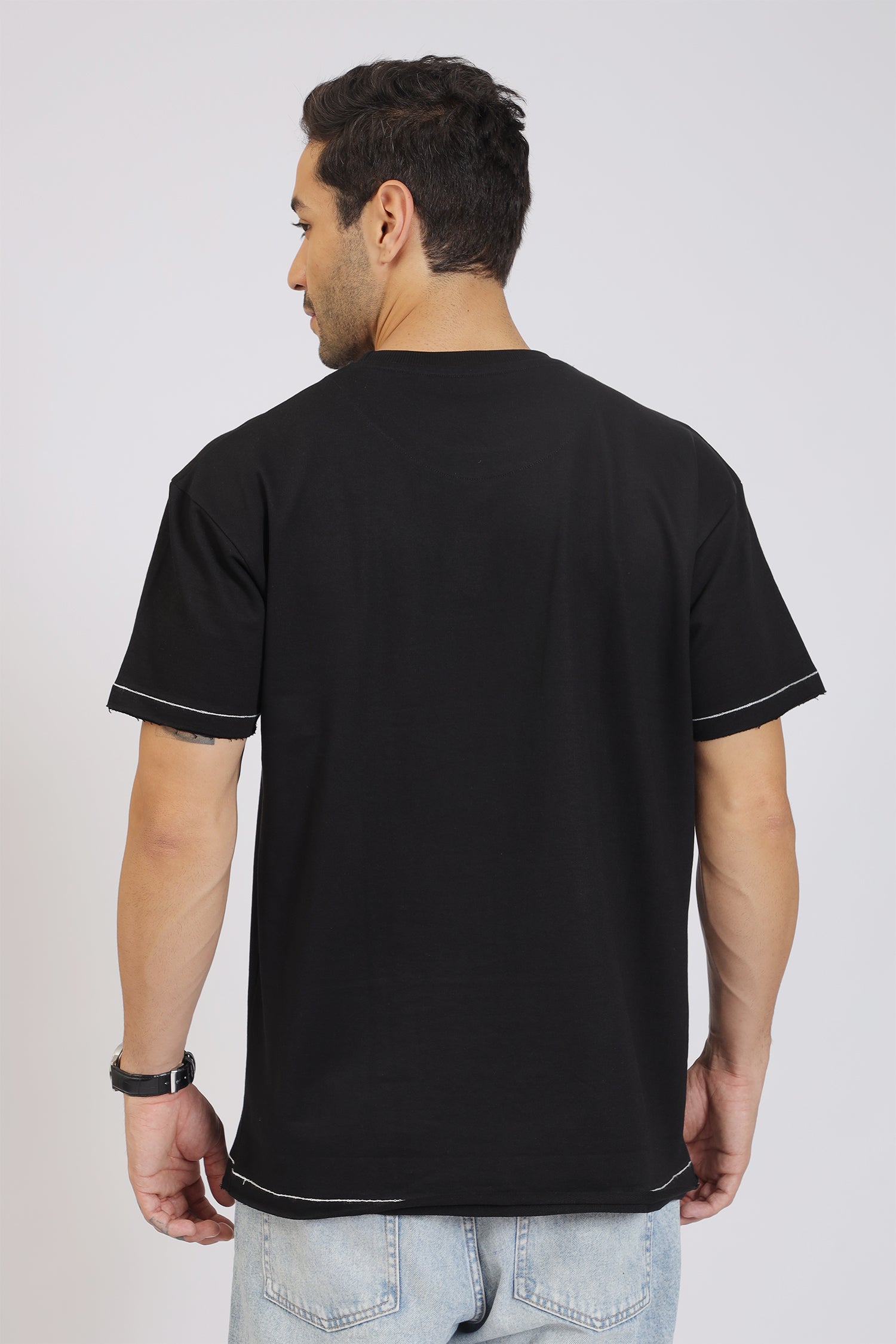 FEAR PRINT BLACK T-SHIRT