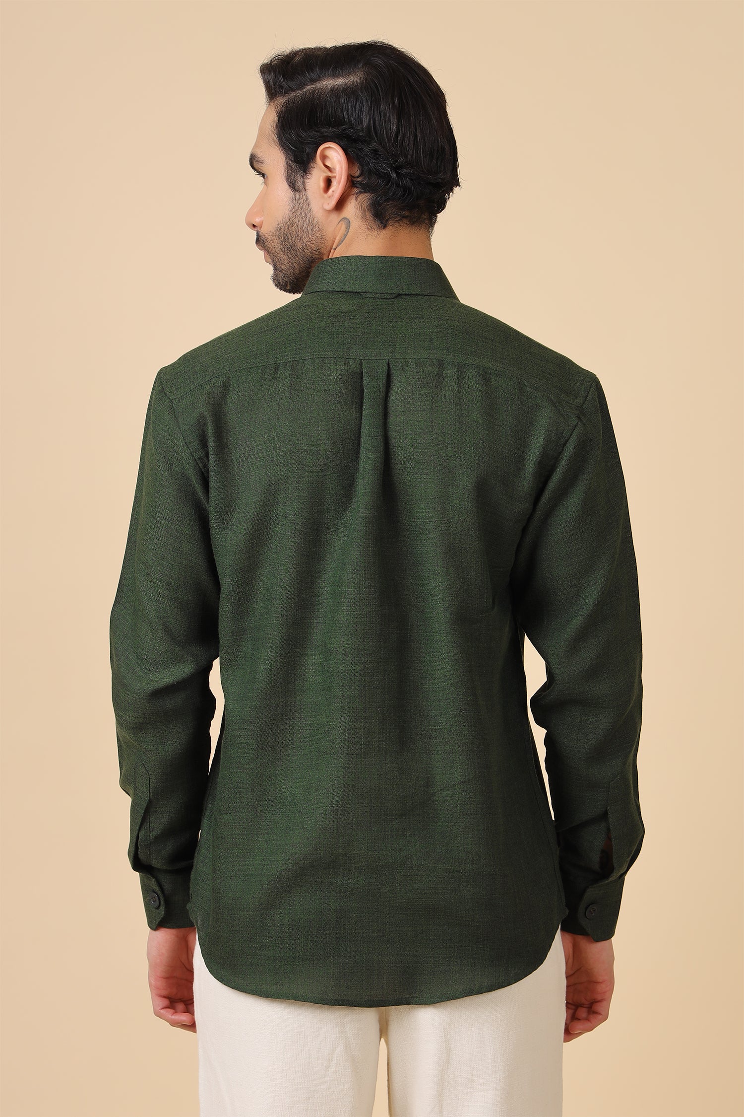 Men's Premium Green Popover Shirt