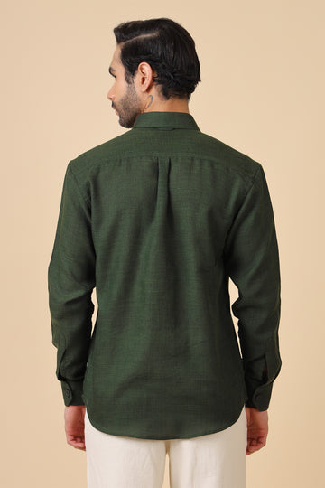 Men's Premium Green Popover Shirt