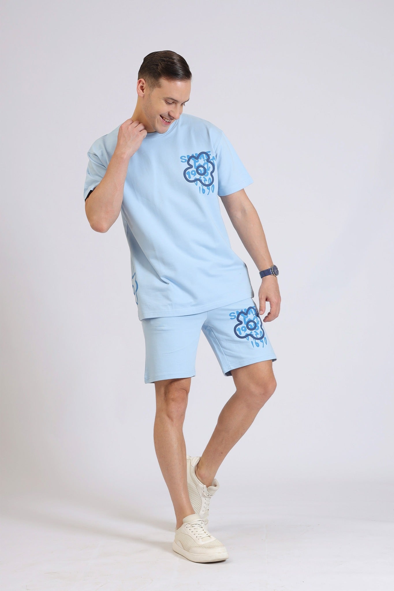 FLOWER PUFF PRINT CO-ORD SET