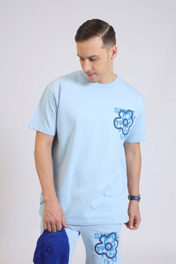 FLOWER PUFF PRINT CO-ORD SET