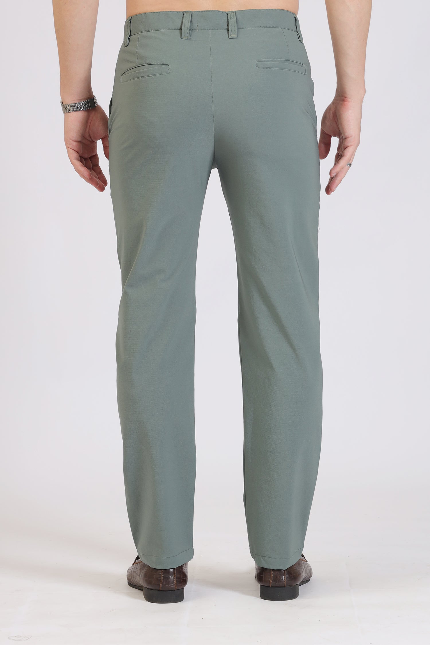 Sage Green Smart Casual Trousers