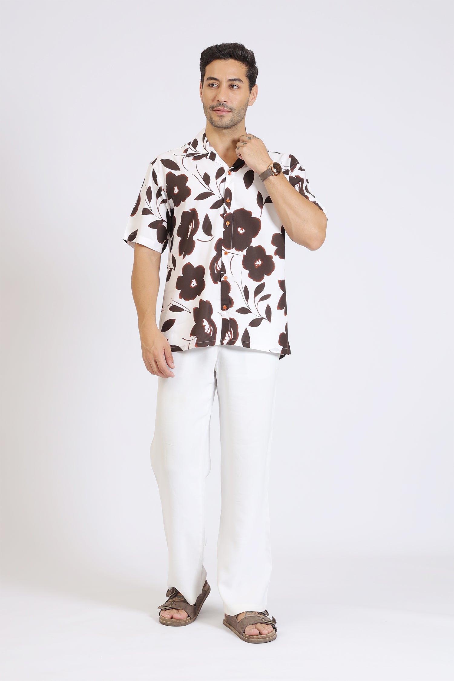 Floral Print Rayon Shirt – Relaxed Summer Fit