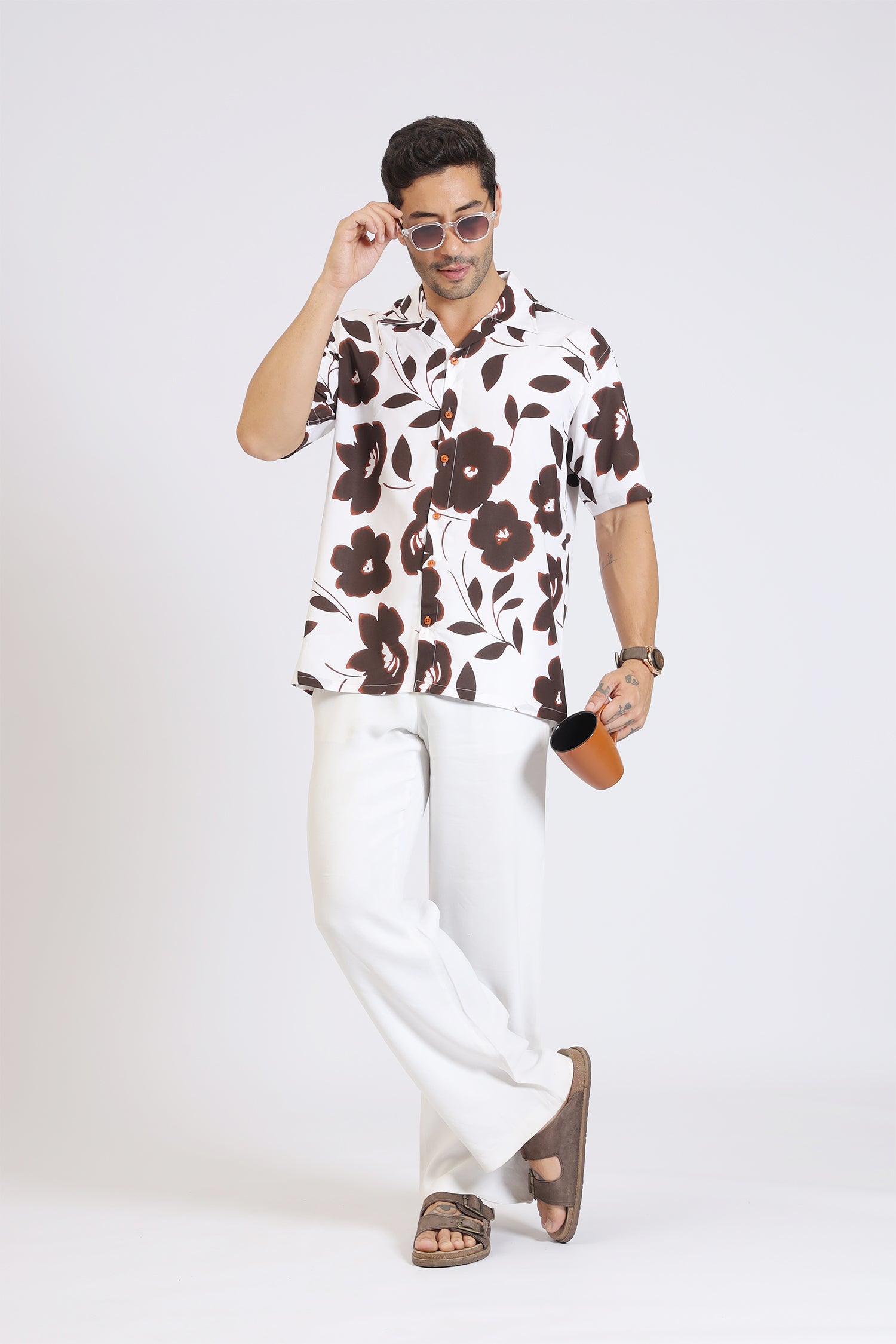 Floral Print Rayon Shirt – Relaxed Summer Fit