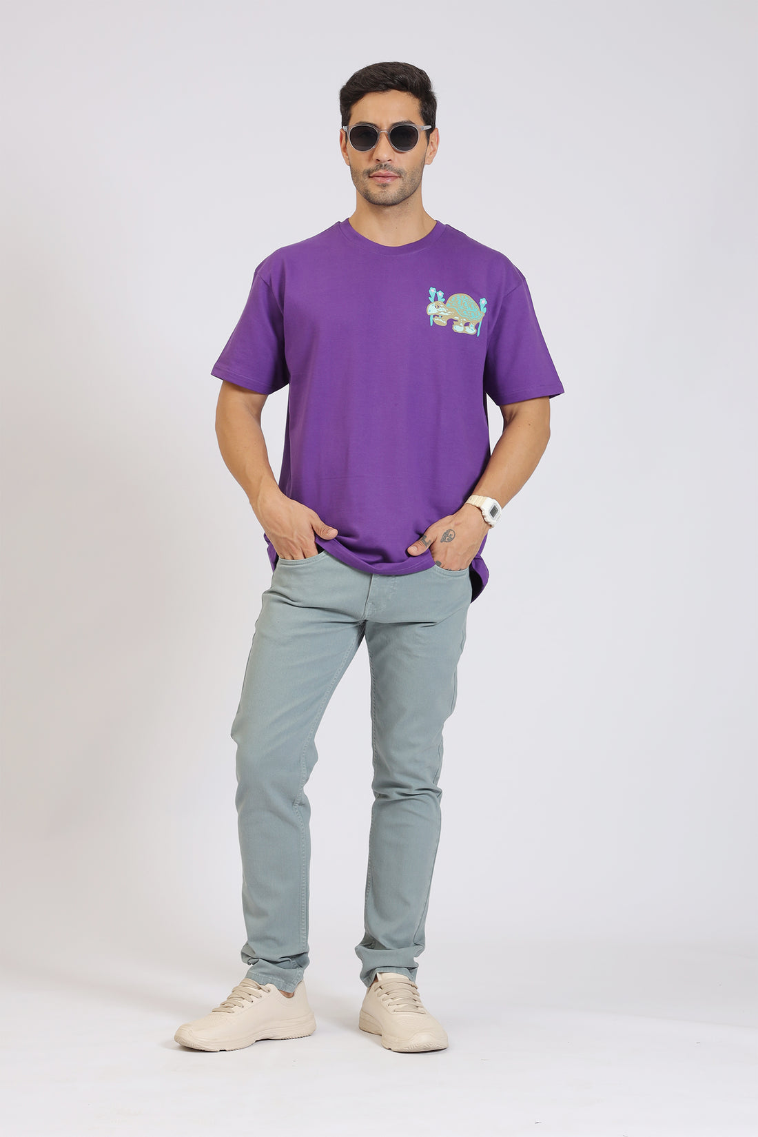 TURTLE PRINT T-SHIRT