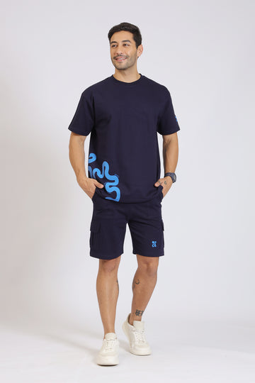 L.GREEN STRIPE PRINT CO-ORDSET