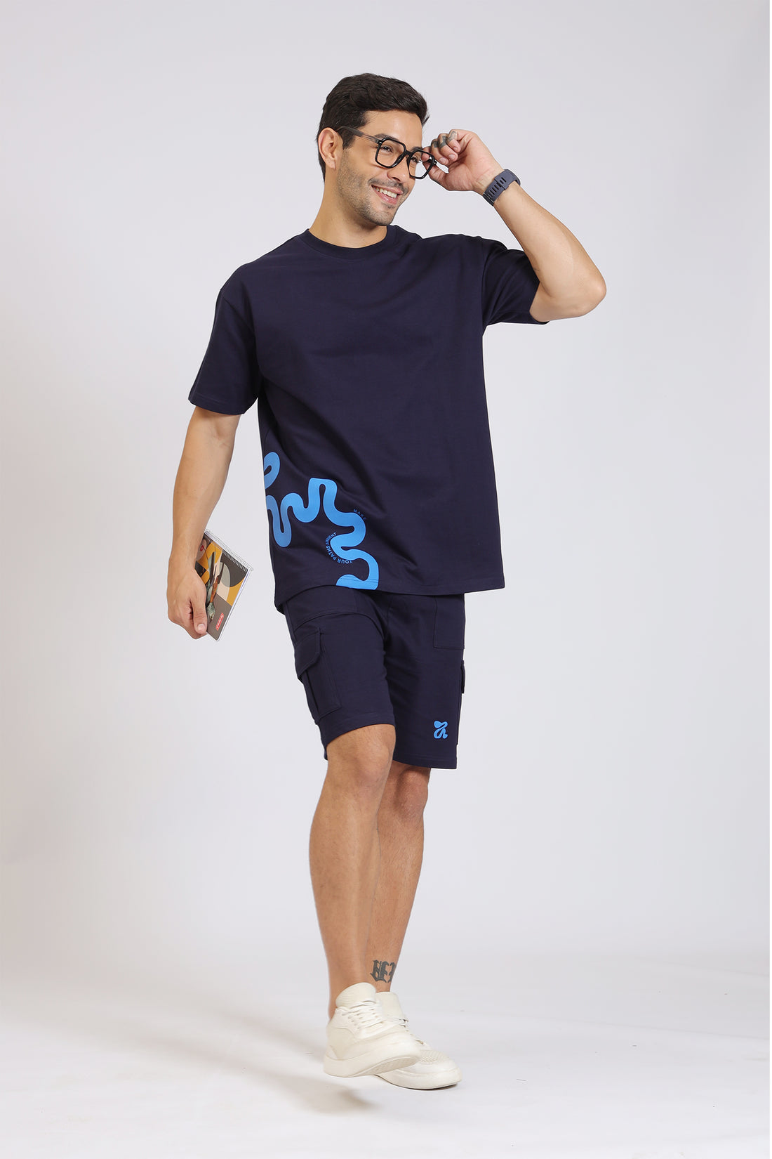 L.GREEN STRIPE PRINT CO-ORDSET