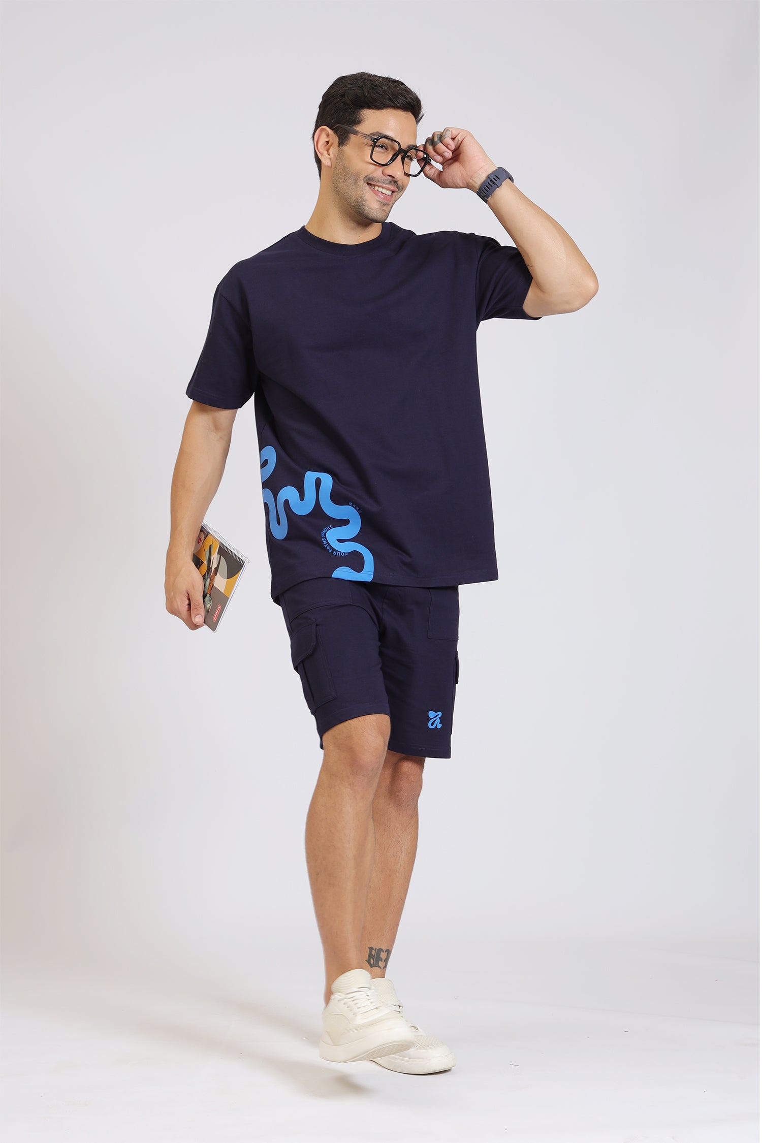 L.GREEN STRIPE PRINT CO-ORDSET