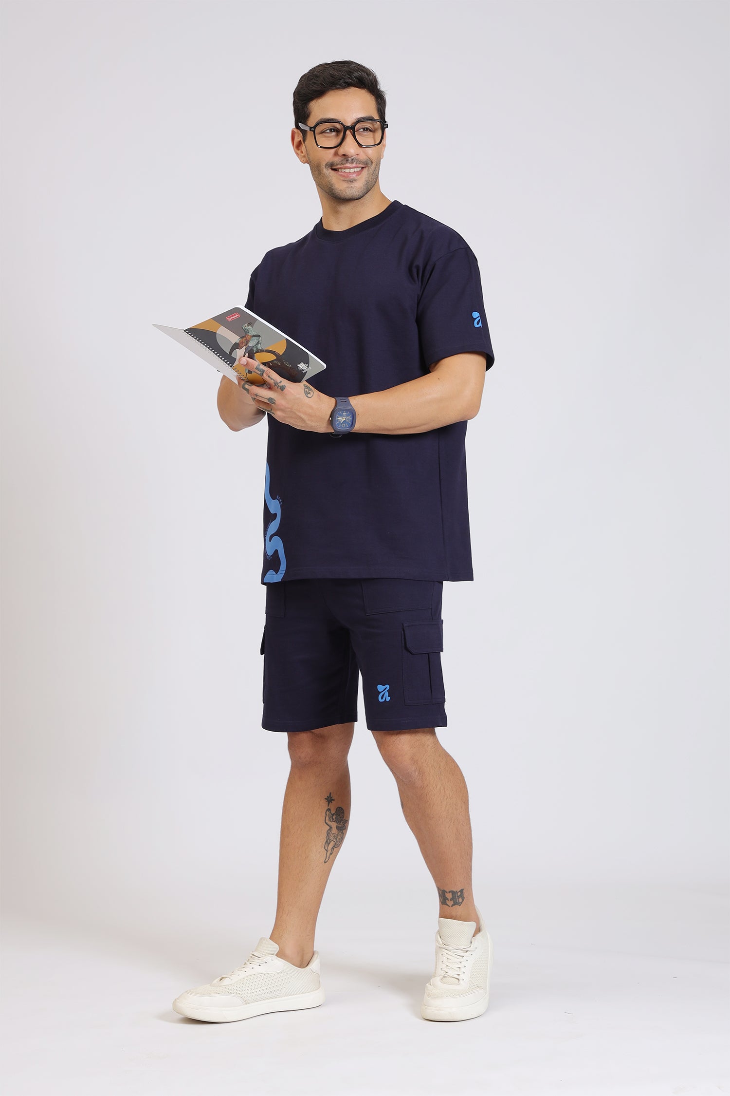 L.GREEN STRIPE PRINT CO-ORDSET