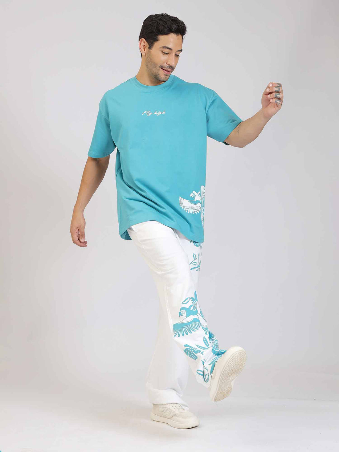 Fly Heigh Birds Print Co-Ord Set