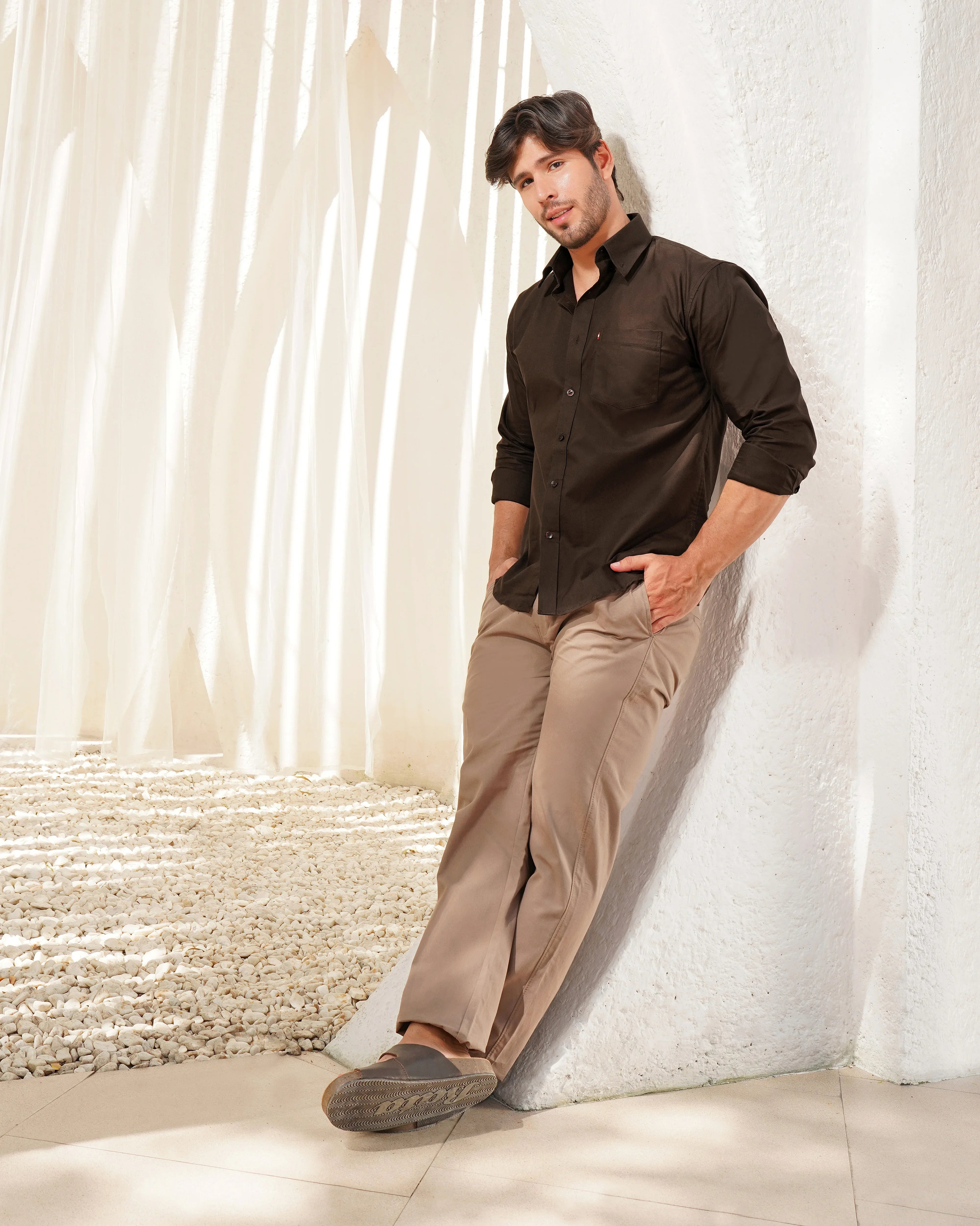 Brown Tailored Trousers