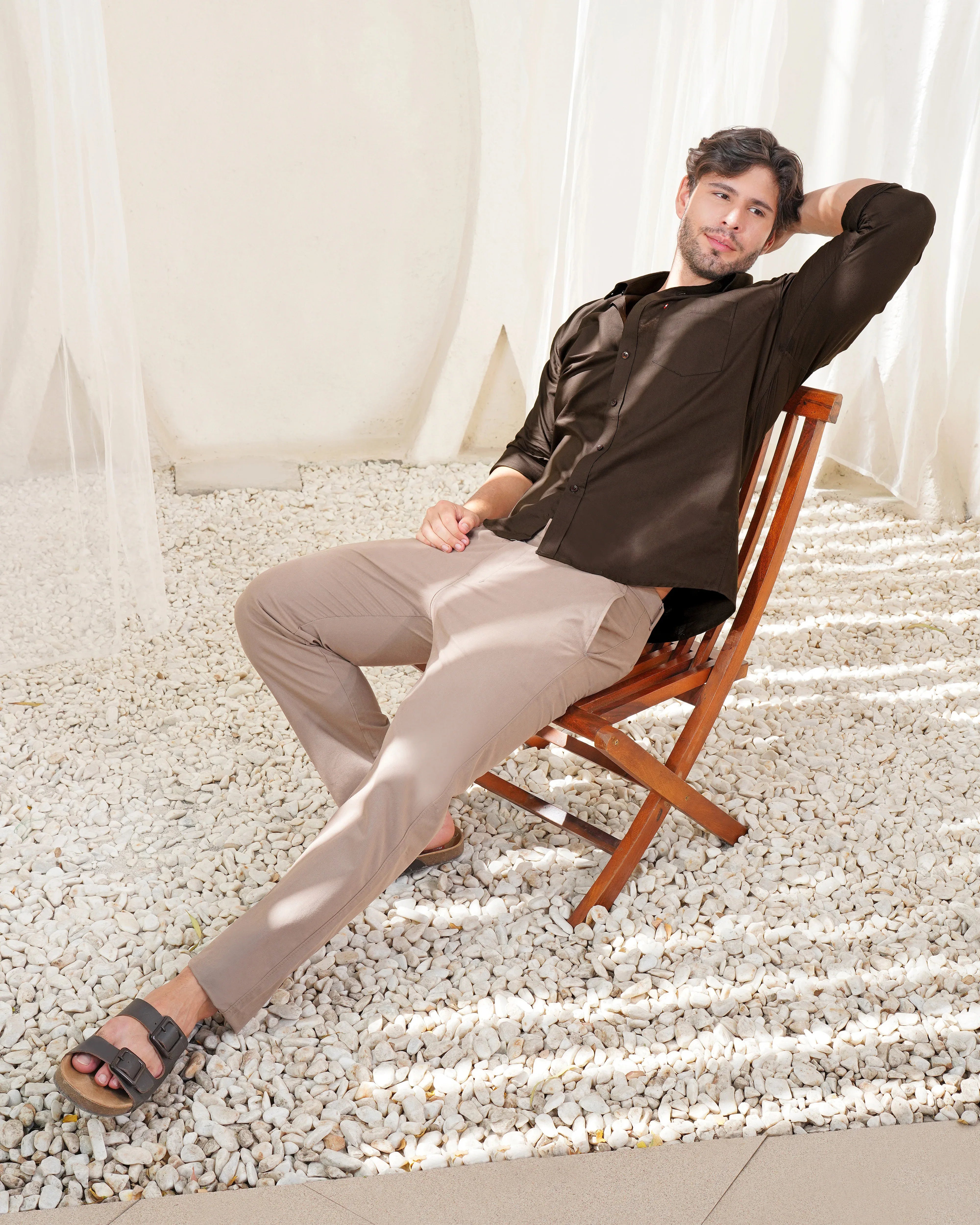 Brown Tailored Trousers