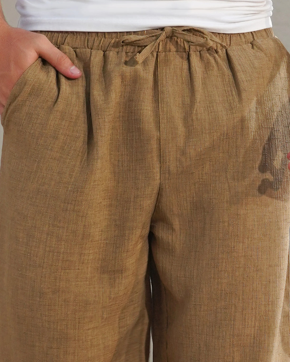 Brown Straight-Fit Pyjama