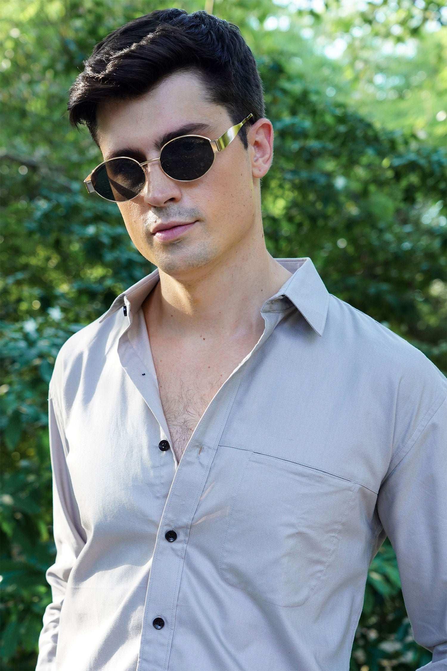 Classic Grey Slim Fit Formal Shirt Elegance Meets Professionalism