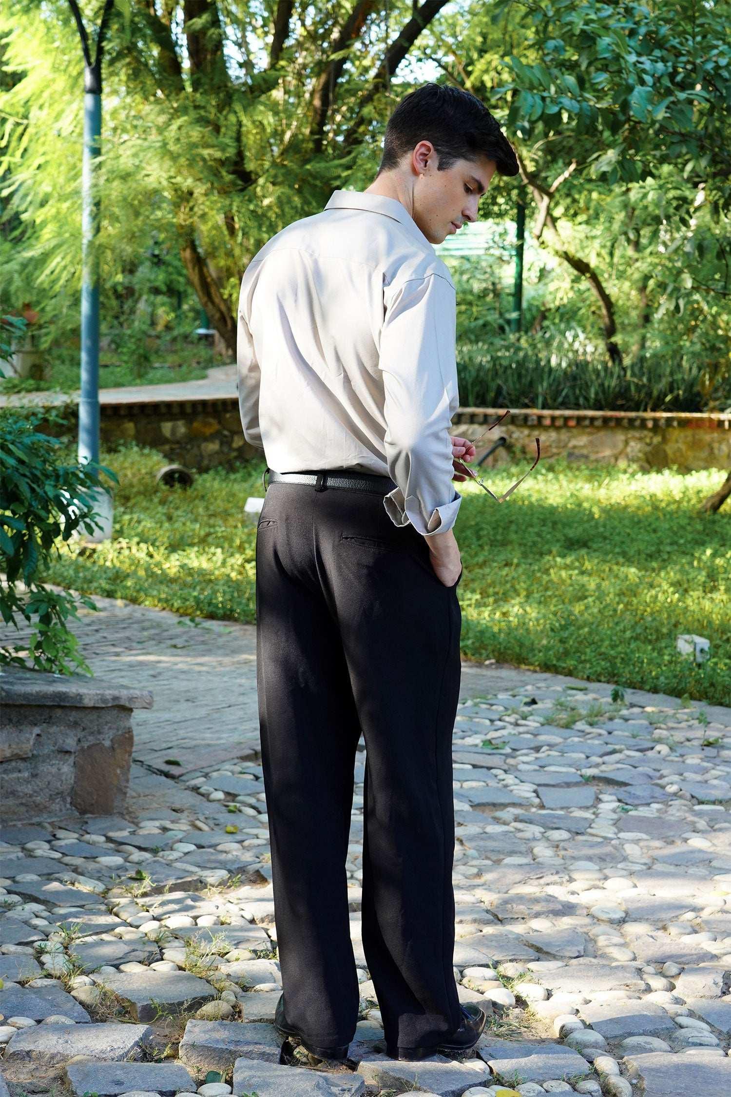 Classic Grey Slim Fit Formal Shirt Elegance Meets Professionalism