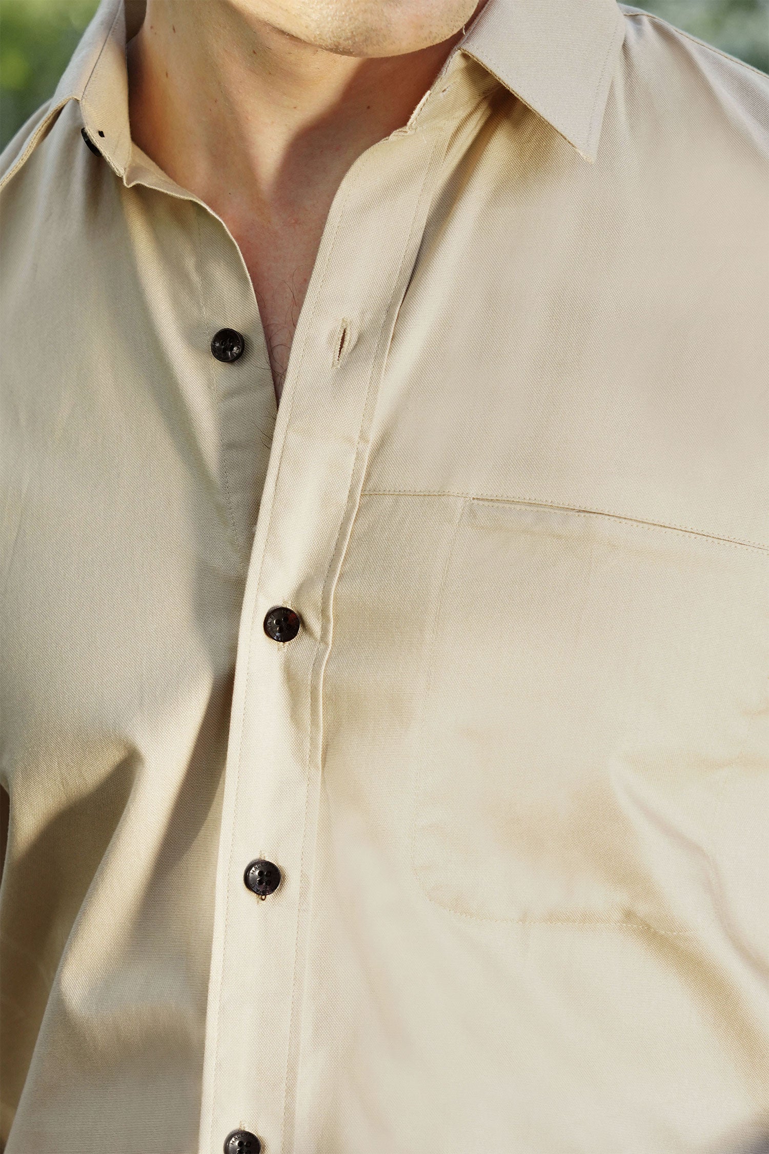 Beige Classic Formal Shirt