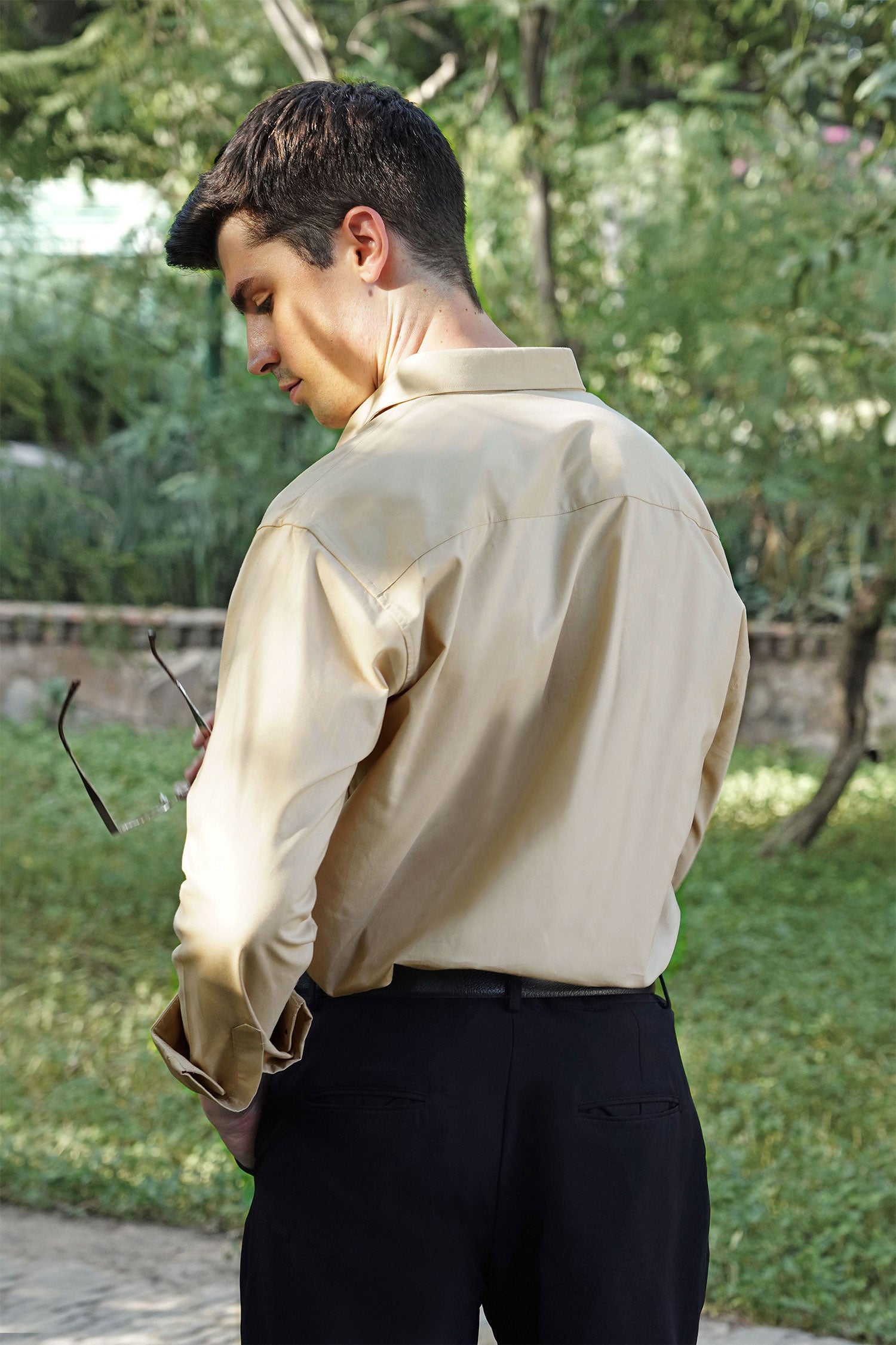 Beige Classic Formal Shirt