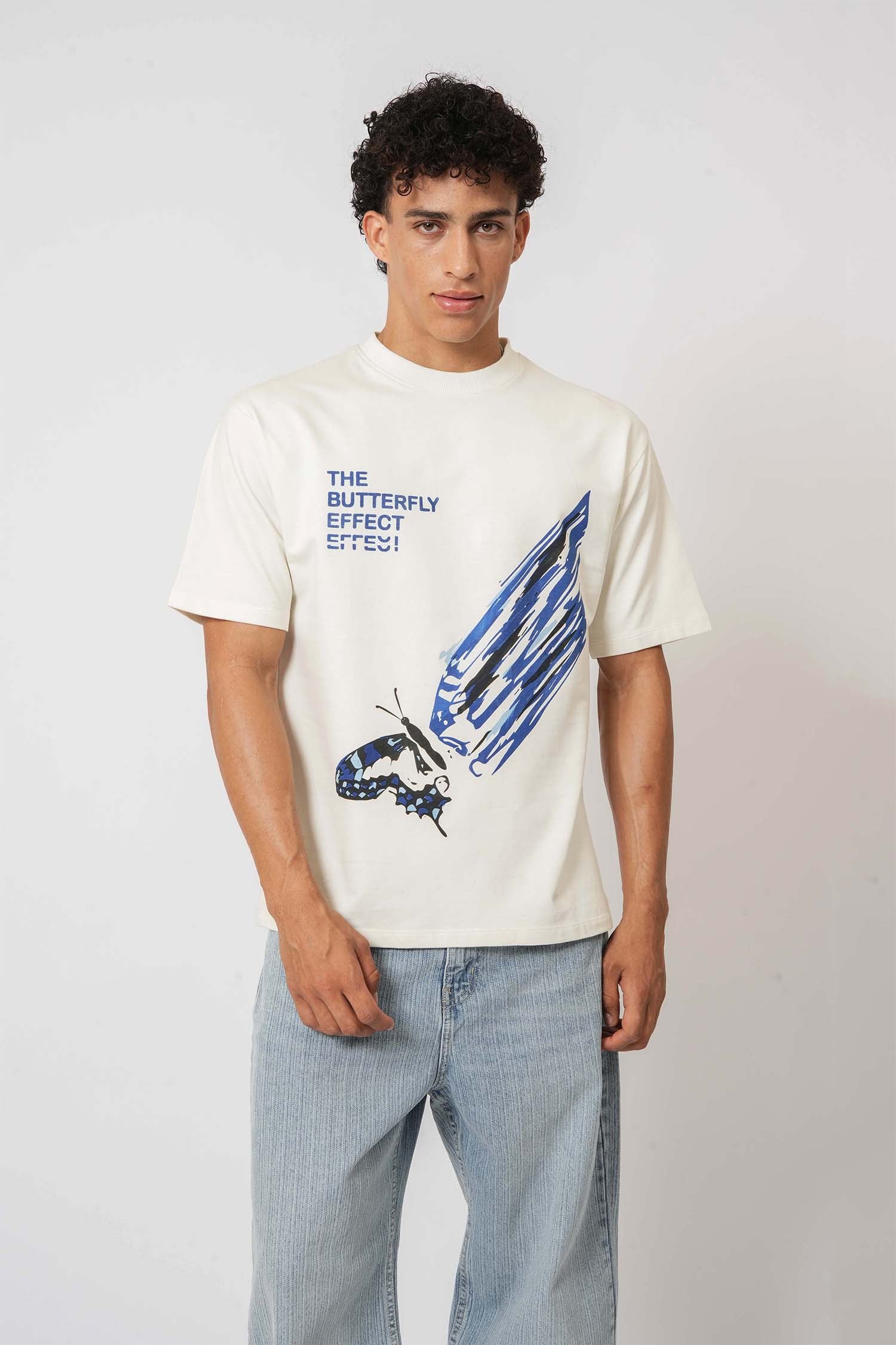 Men's casual wear from Hallstatt – Butterfly Effect Graphic Tee, perfect for daily menswear.
