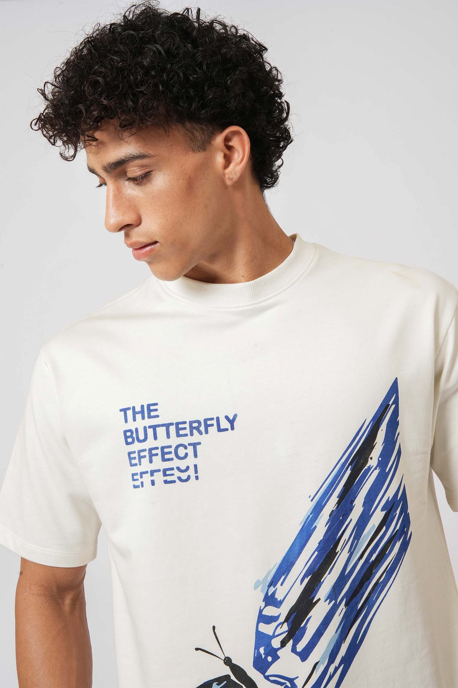 Men's casual wear from Hallstatt – Butterfly Effect Graphic Tee, perfect for daily menswear.