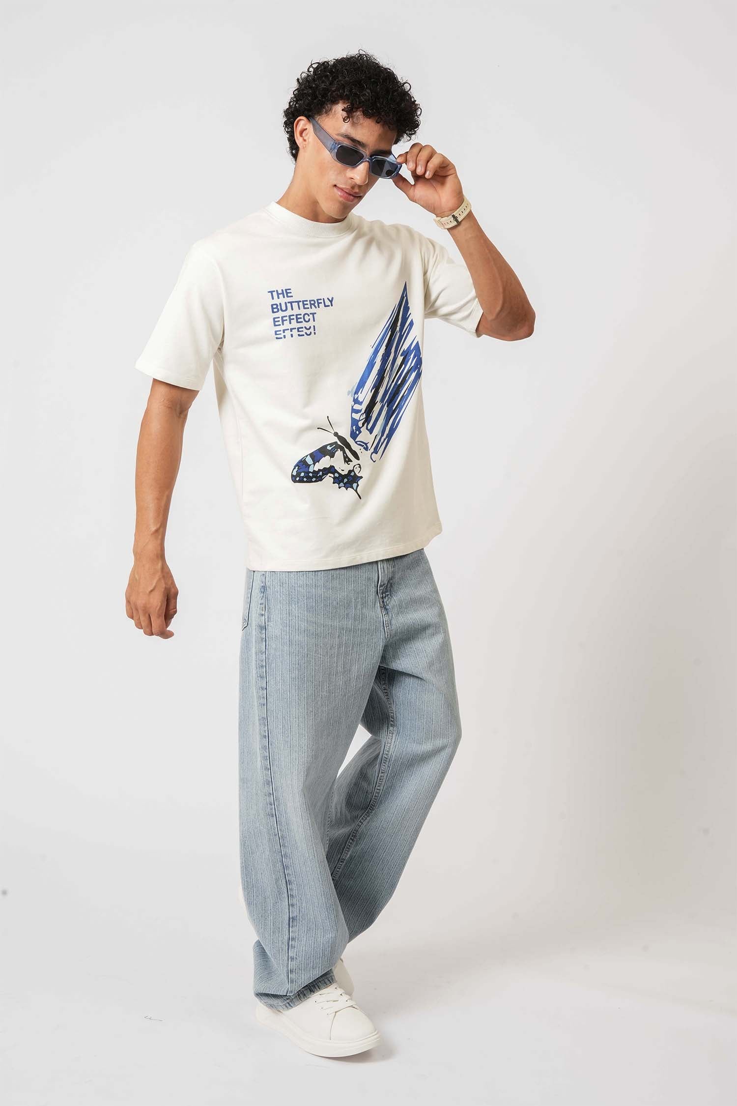 Men's casual wear from Hallstatt – Butterfly Effect Graphic Tee, perfect for daily menswear.