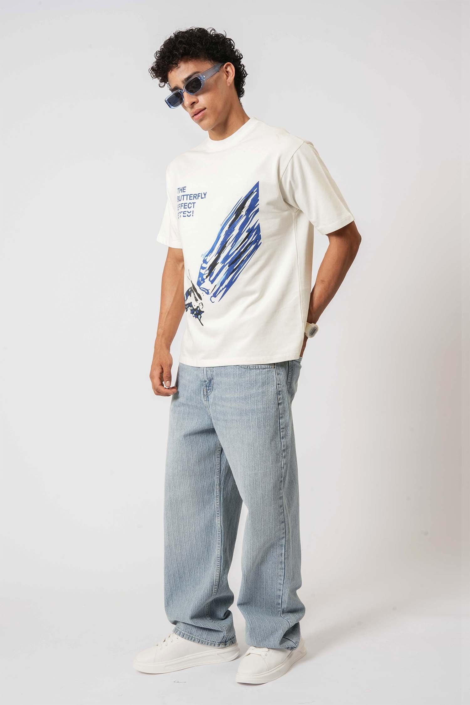 Men's casual wear from Hallstatt – Butterfly Effect Graphic Tee, perfect for daily menswear.