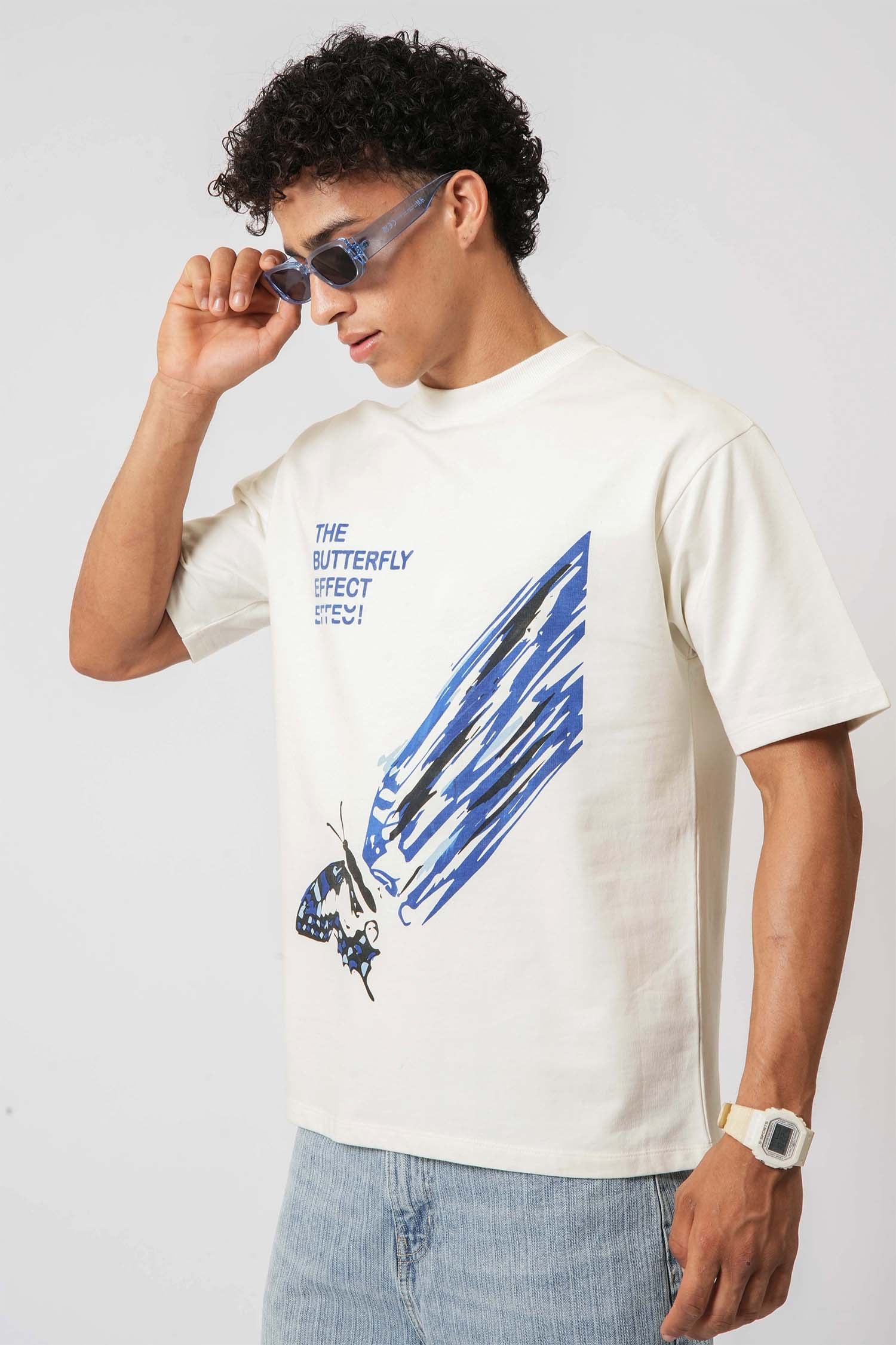 Men's casual wear from Hallstatt – Butterfly Effect Graphic Tee, perfect for daily menswear.