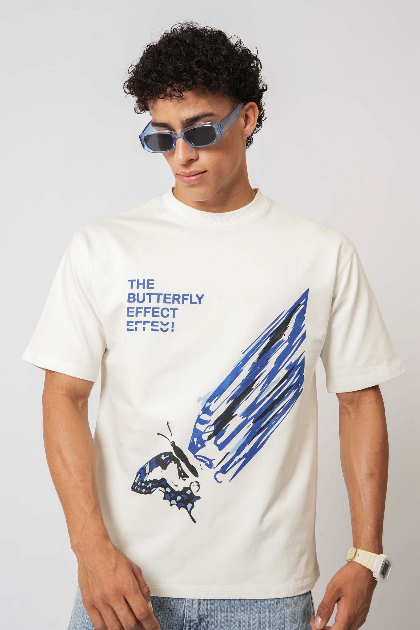 Men's casual wear from Hallstatt – Butterfly Effect Graphic Tee, perfect for daily menswear.