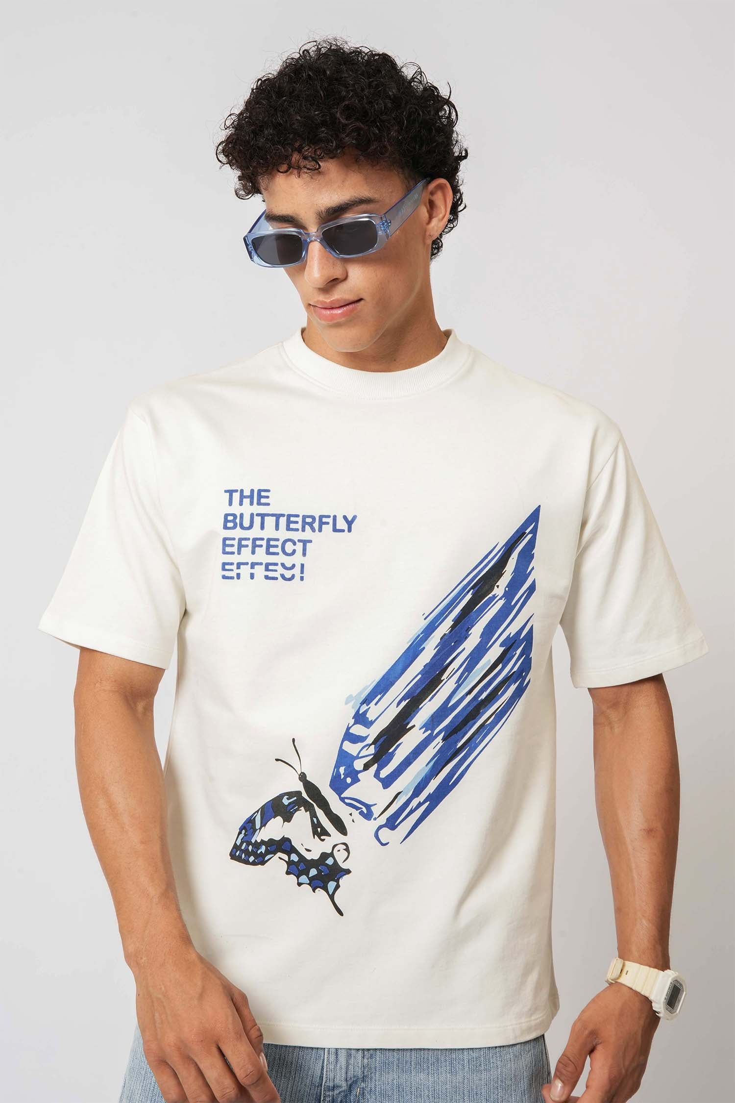 Men's casual wear from Hallstatt – Butterfly Effect Graphic Tee, perfect for daily menswear.