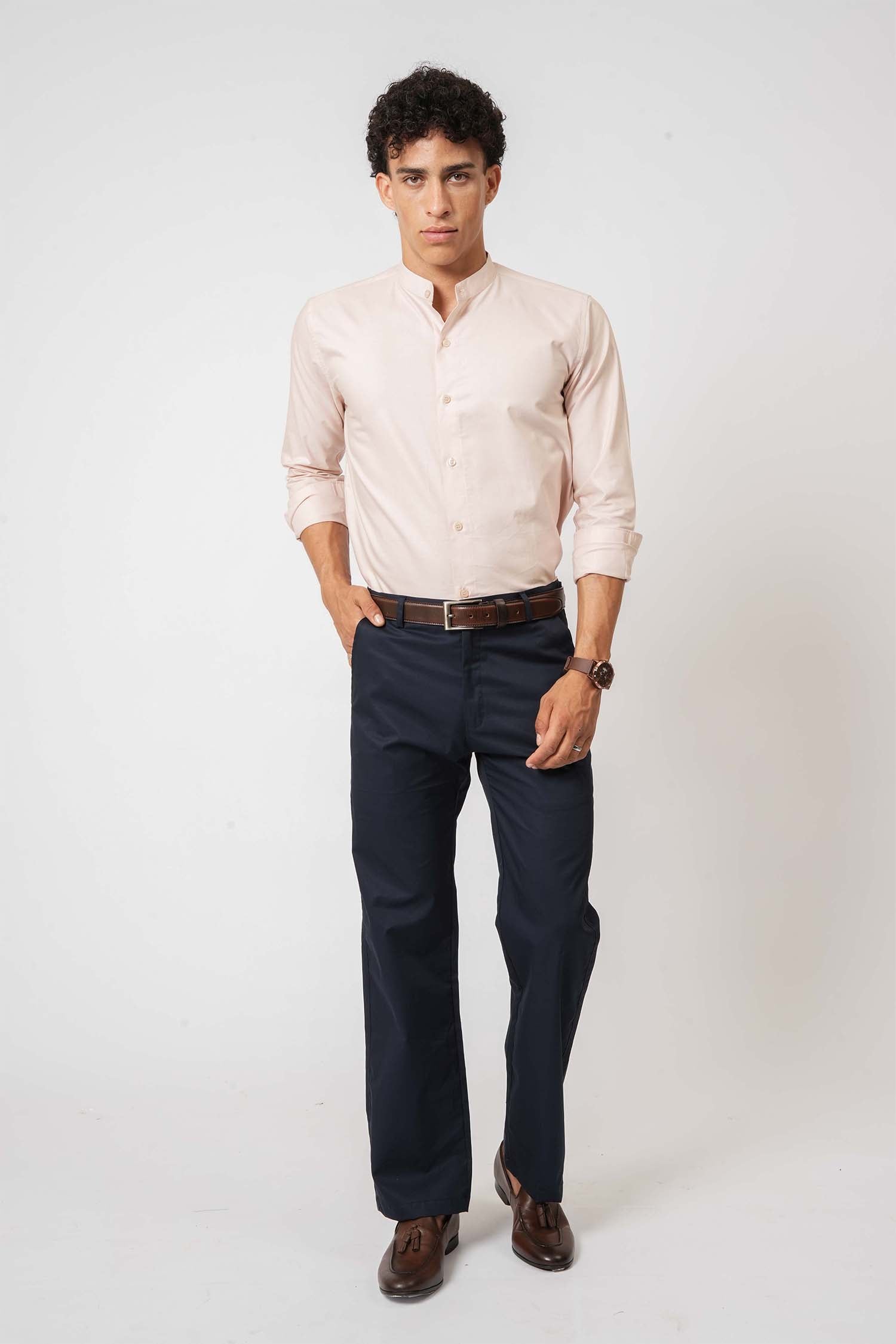 Blue Twill Trousers by Hallstatt  – smart staple in men's clothing
