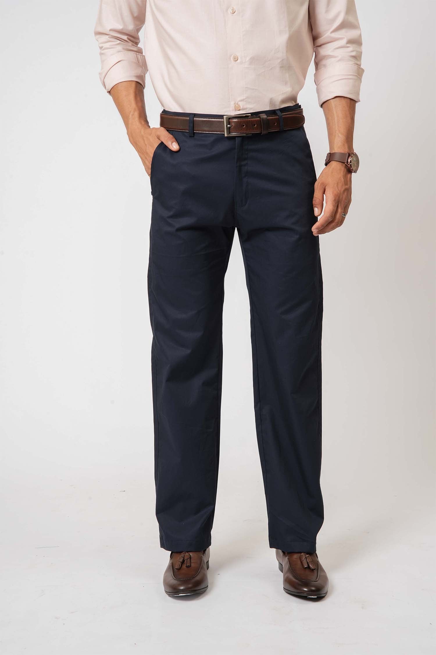 Blue Twill Trousers by Hallstatt  – smart staple in men's clothing