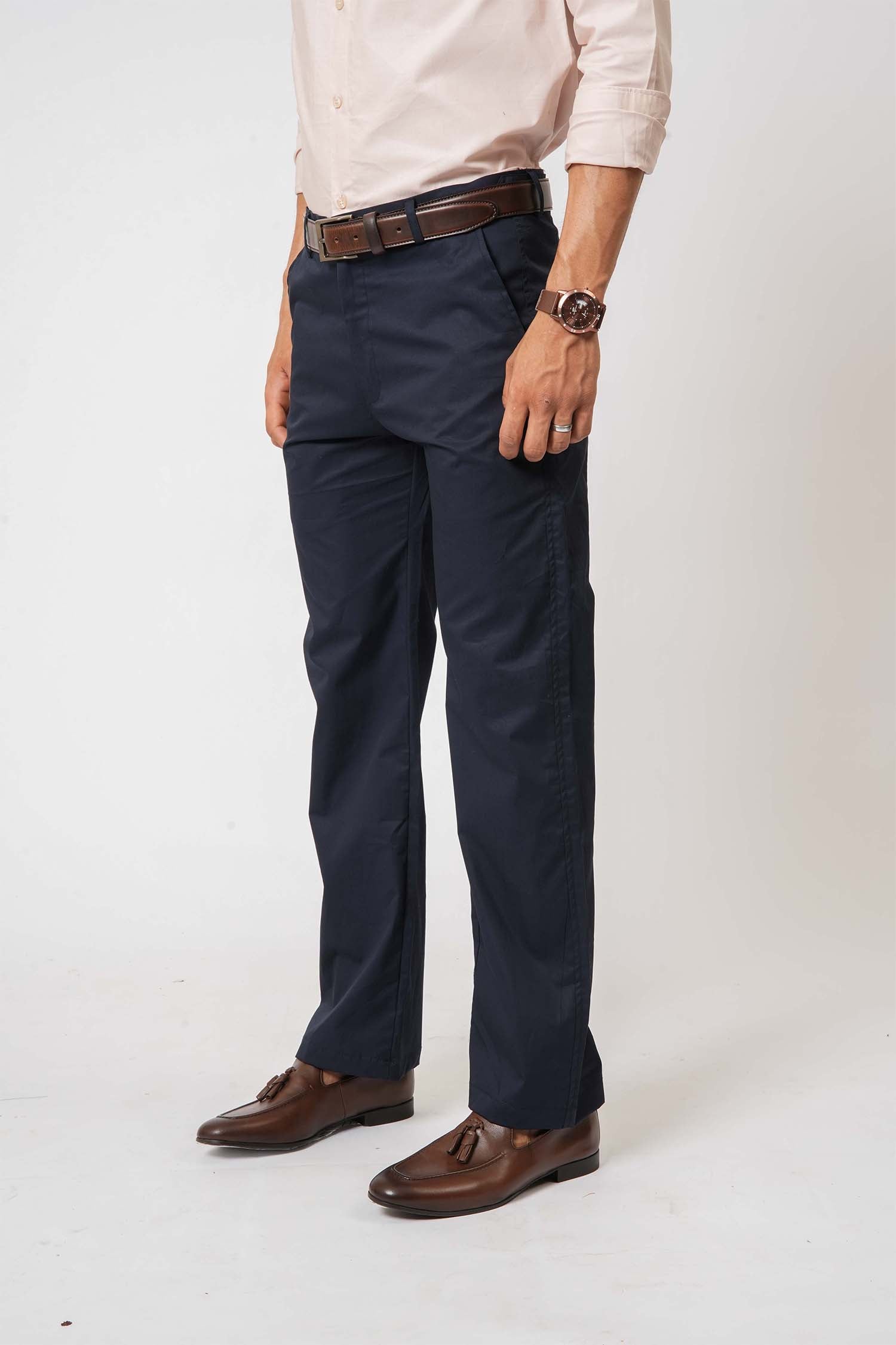 Blue Twill Trousers by Hallstatt  – smart staple in men's clothing