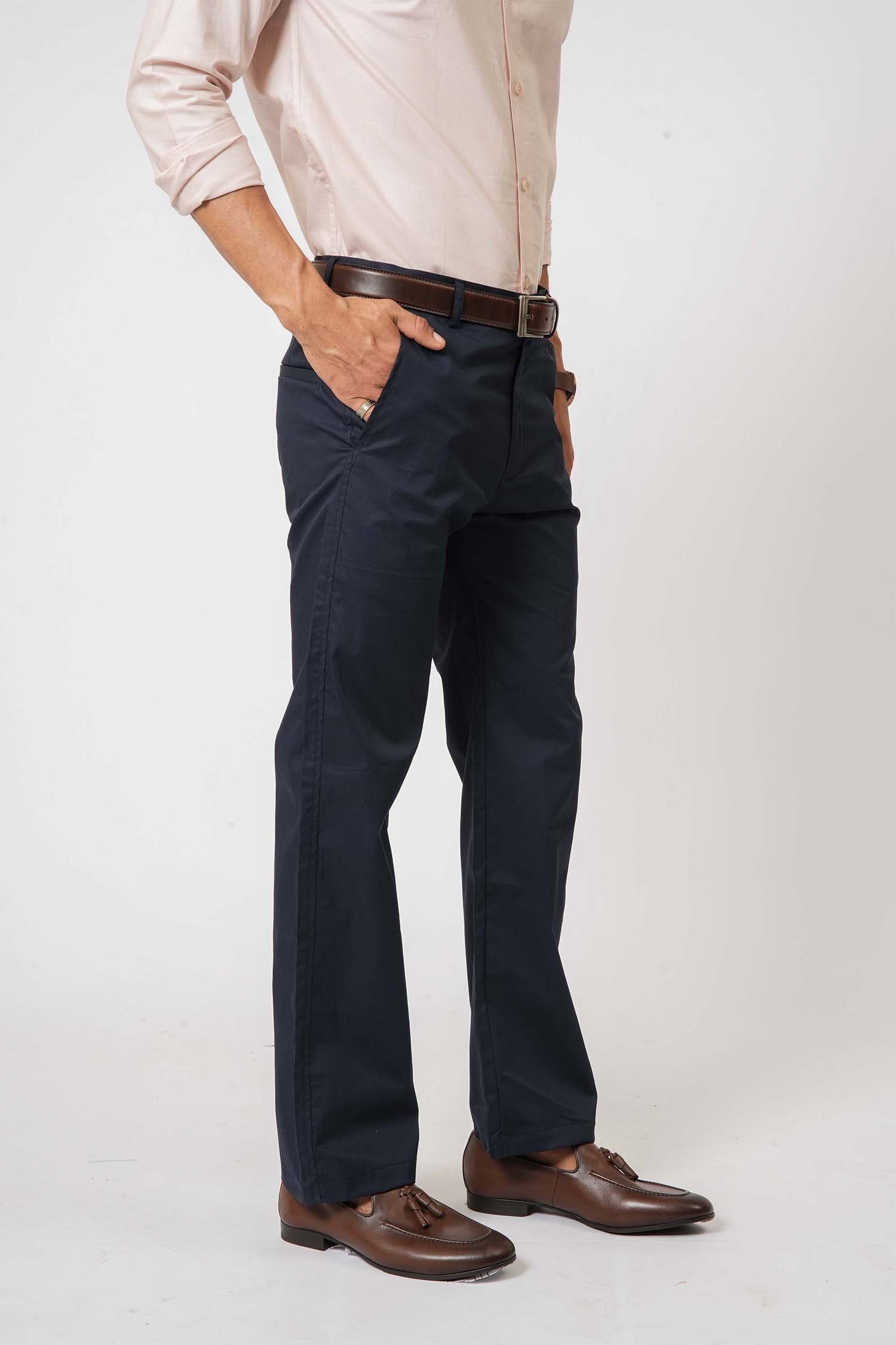 Blue Twill Trousers by Hallstatt  – smart staple in men's clothing
