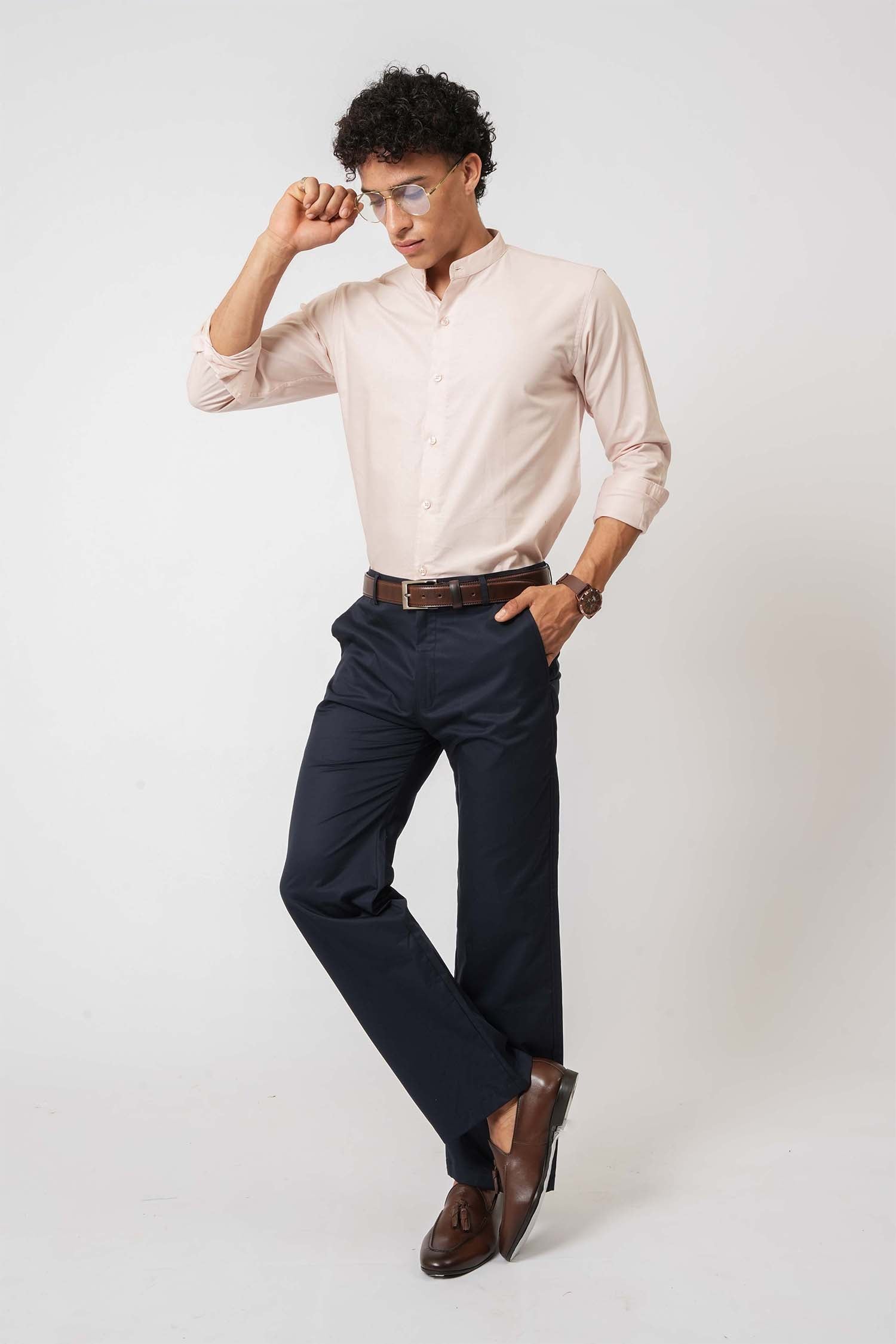 Blue Twill Trousers by Hallstatt  – smart staple in men's clothing