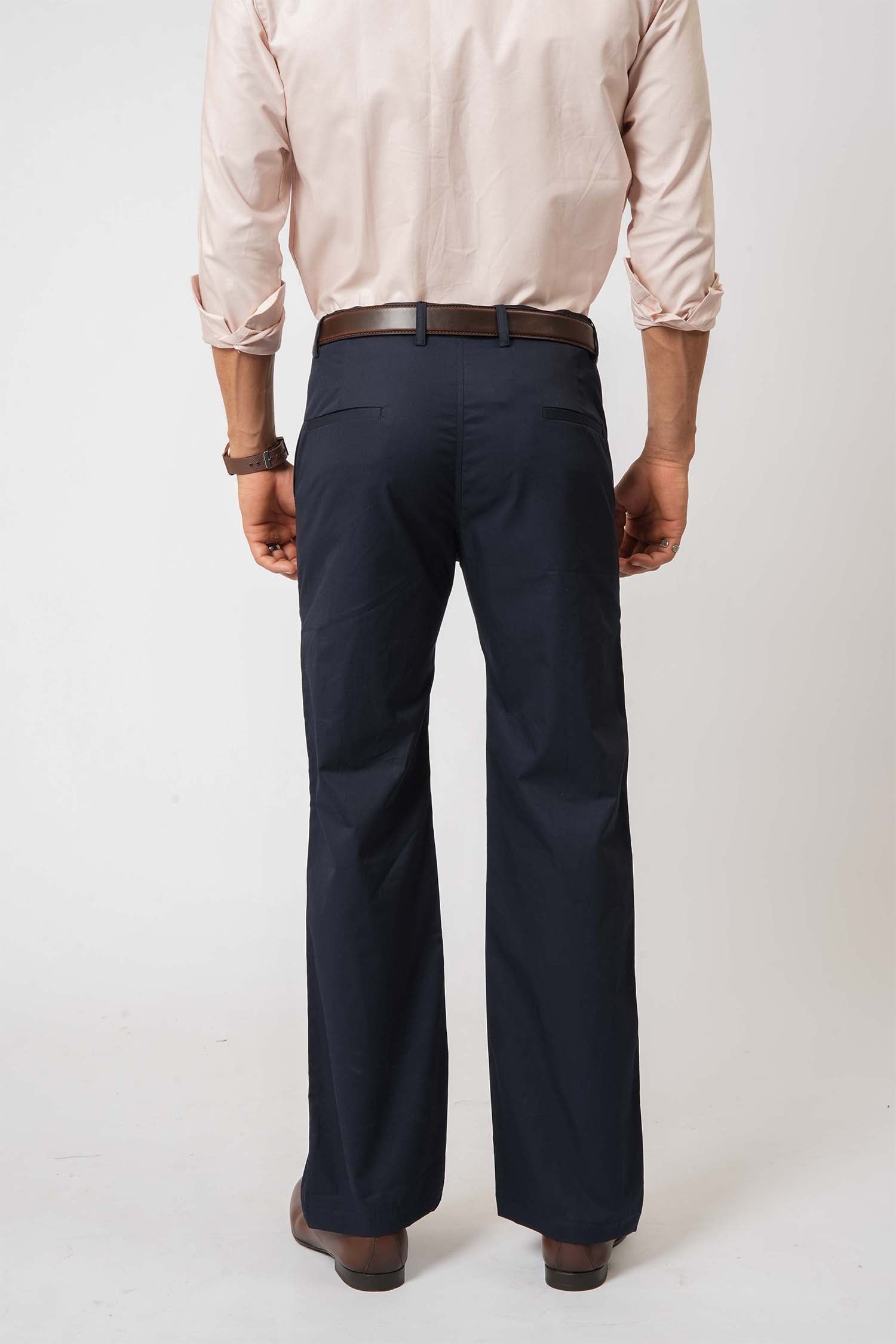 Blue Twill Trousers by Hallstatt  – smart staple in men's clothing