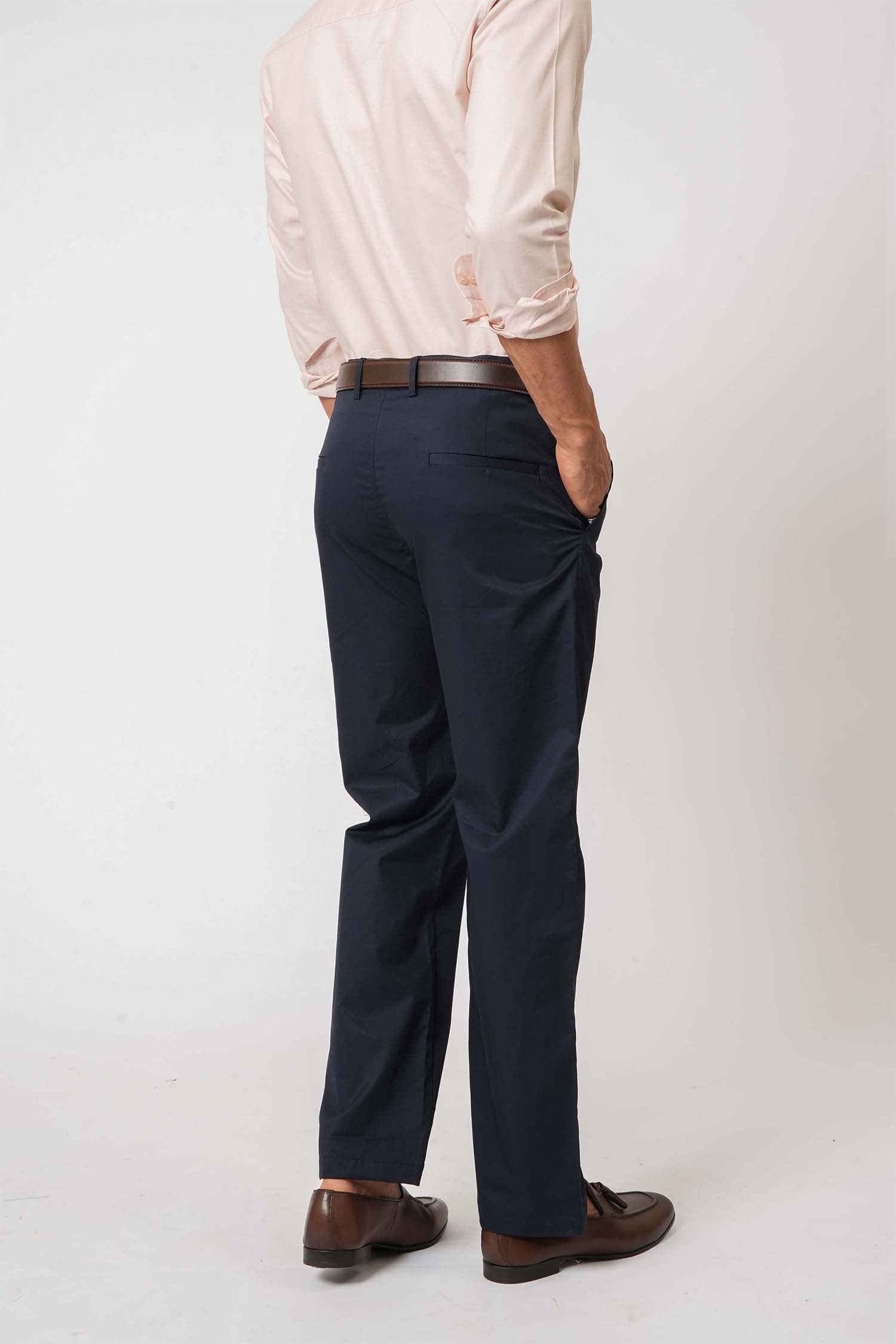 Blue Twill Trousers by Hallstatt  – smart staple in men's clothing