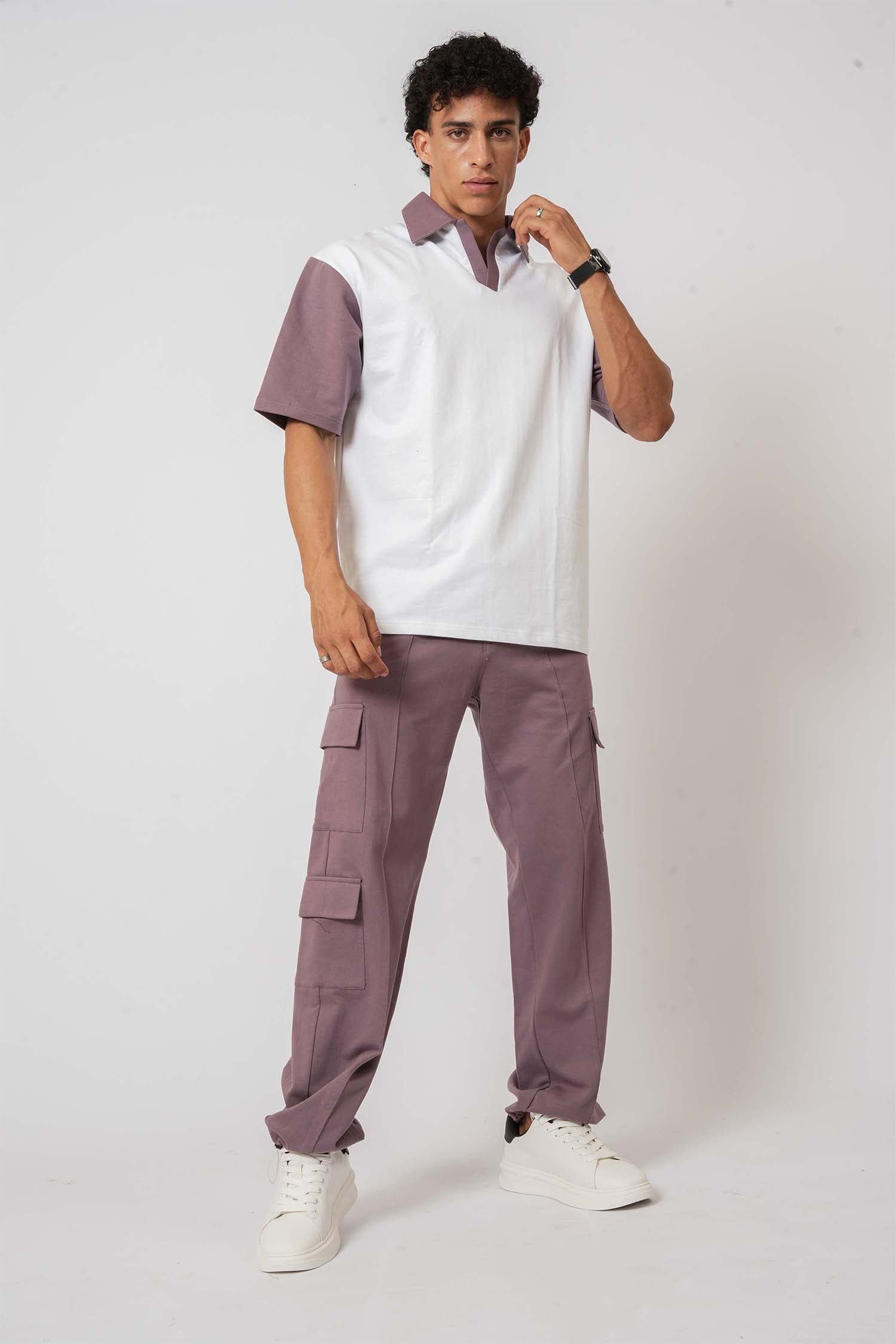 Hallstatt Spiral Print Baggy Co-ord Set for a modern, relaxed look – trendy men’s clothing