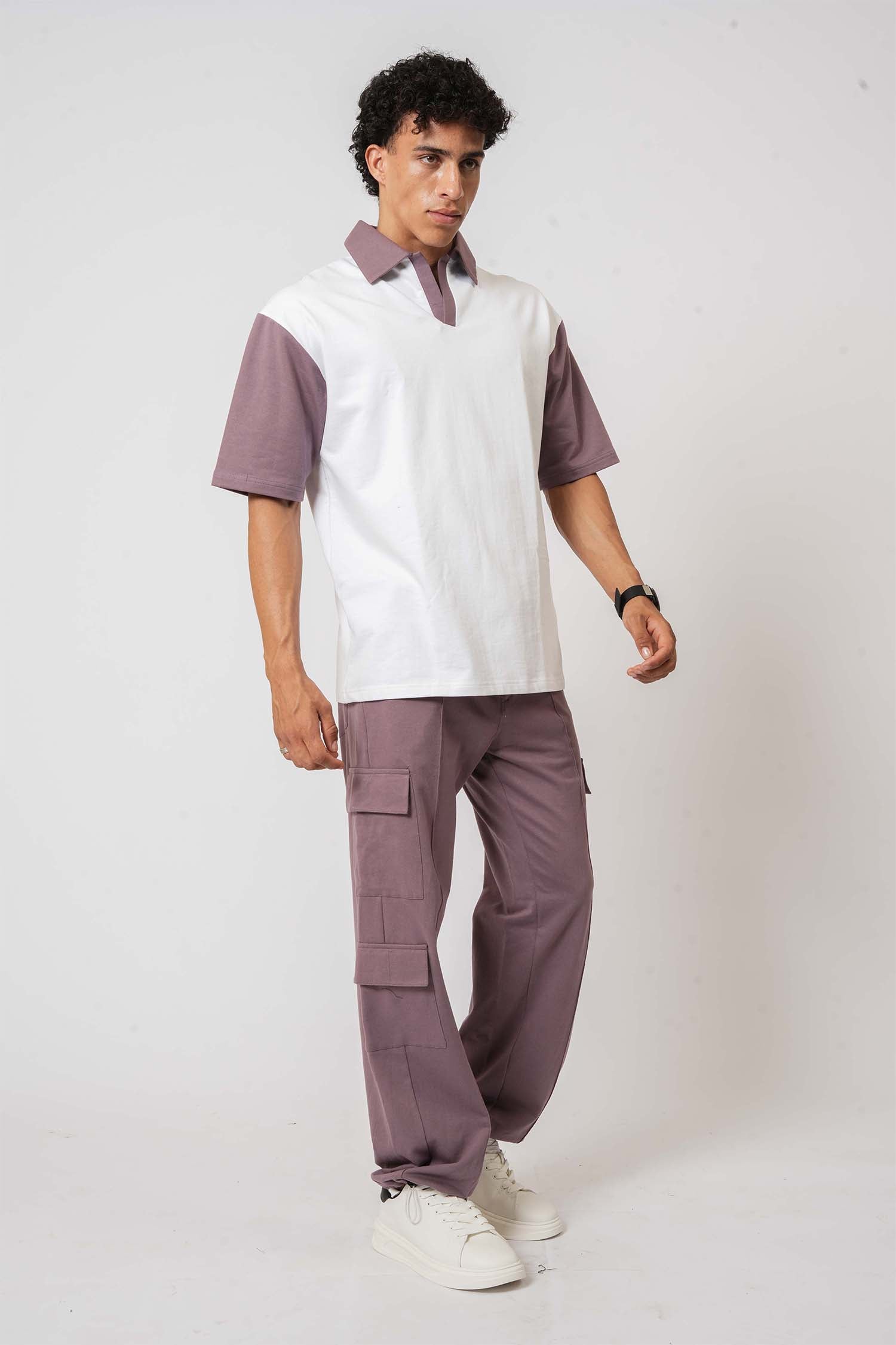 Hallstatt Spiral Print Baggy Co-ord Set for a modern, relaxed look – trendy men’s clothing