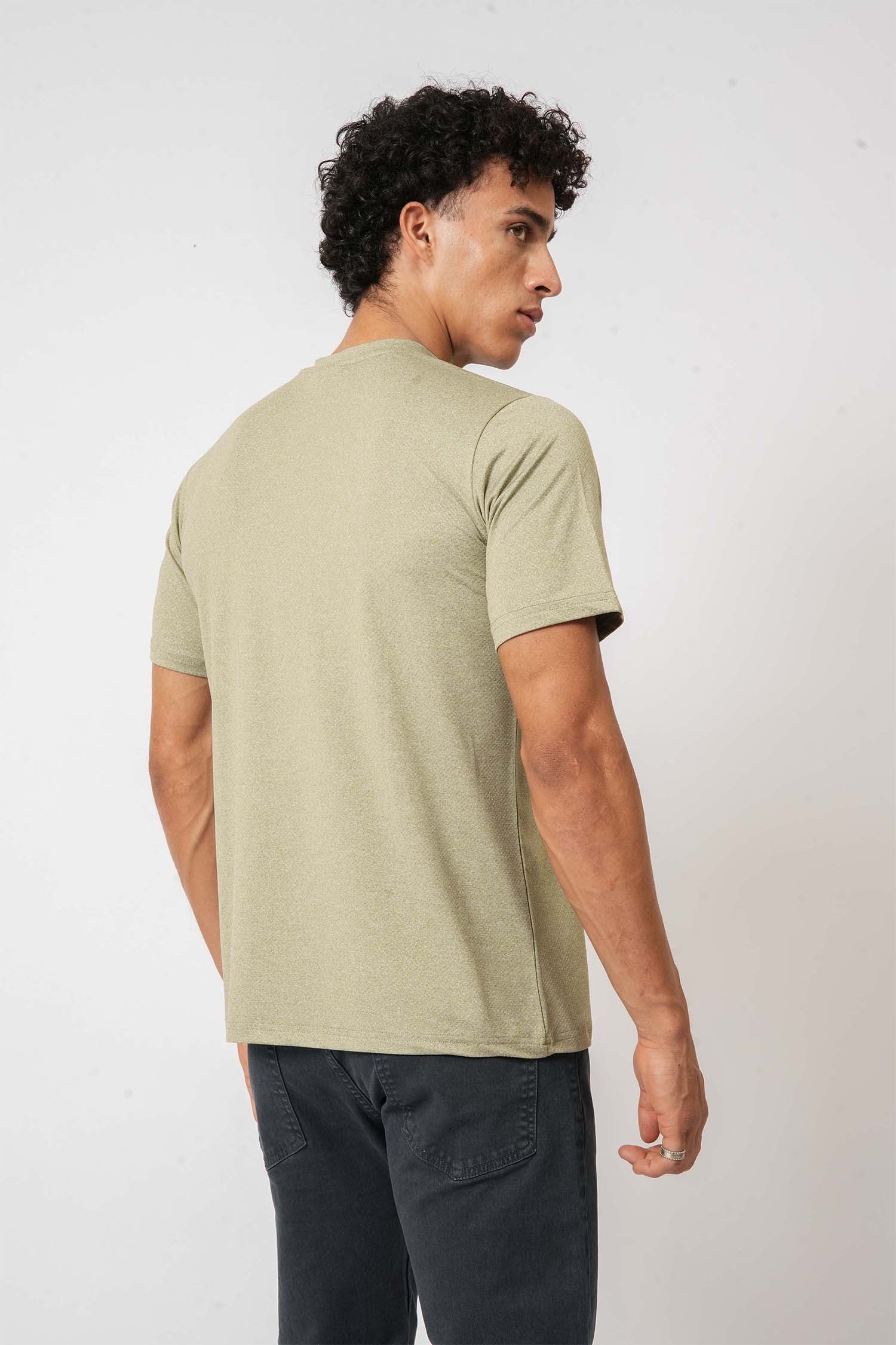 Men’s Urban Olive tee – contemporary graphic print and comfort by Hallstatt clothing store