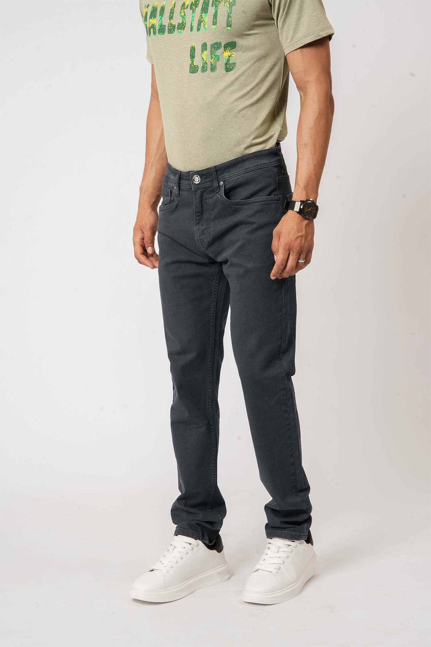 Slim-Fit Navy Jeans by Hallstatt– casual essential in men's clothing