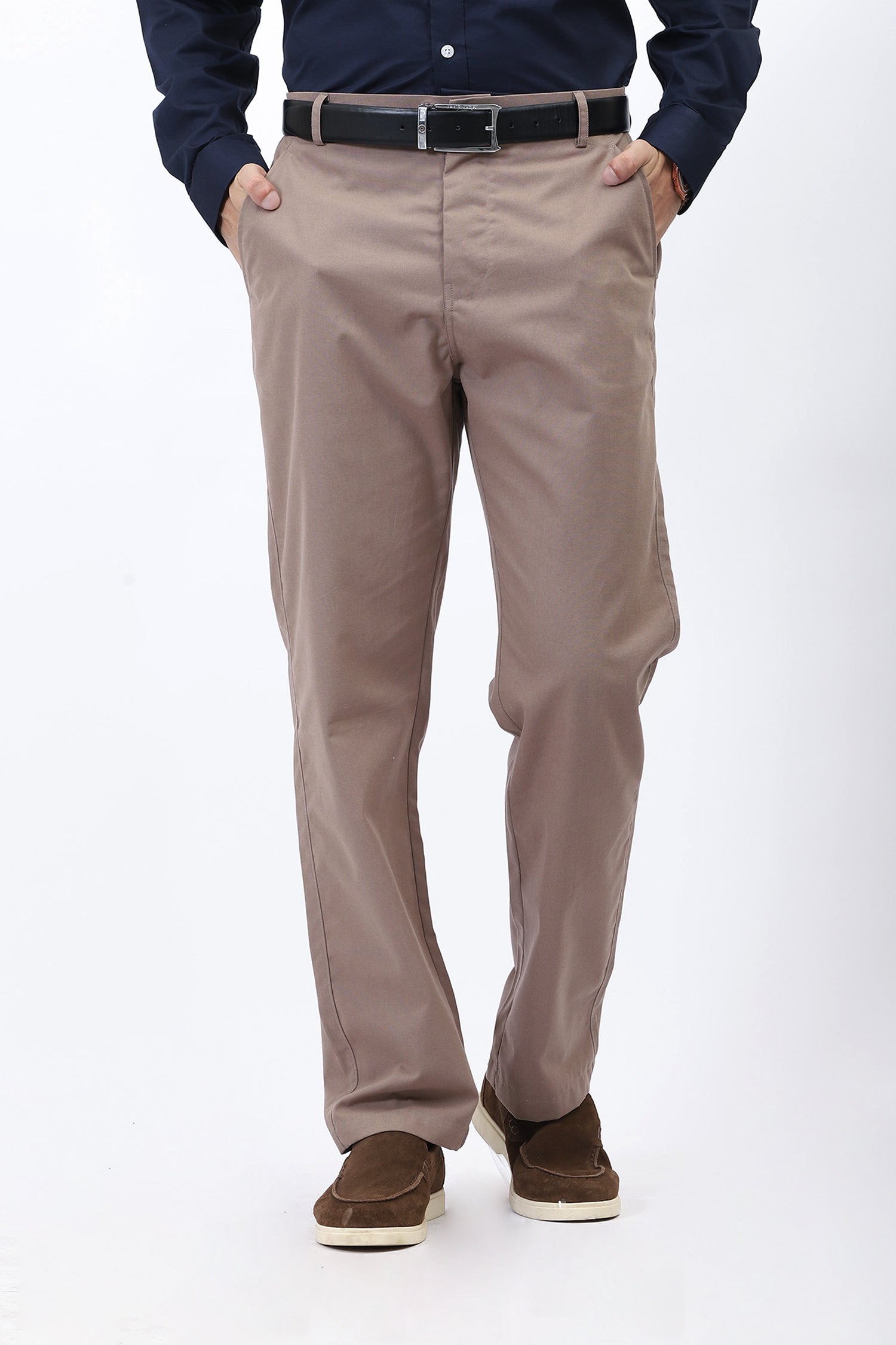 BEIGE RELAXED FIT TROUSER