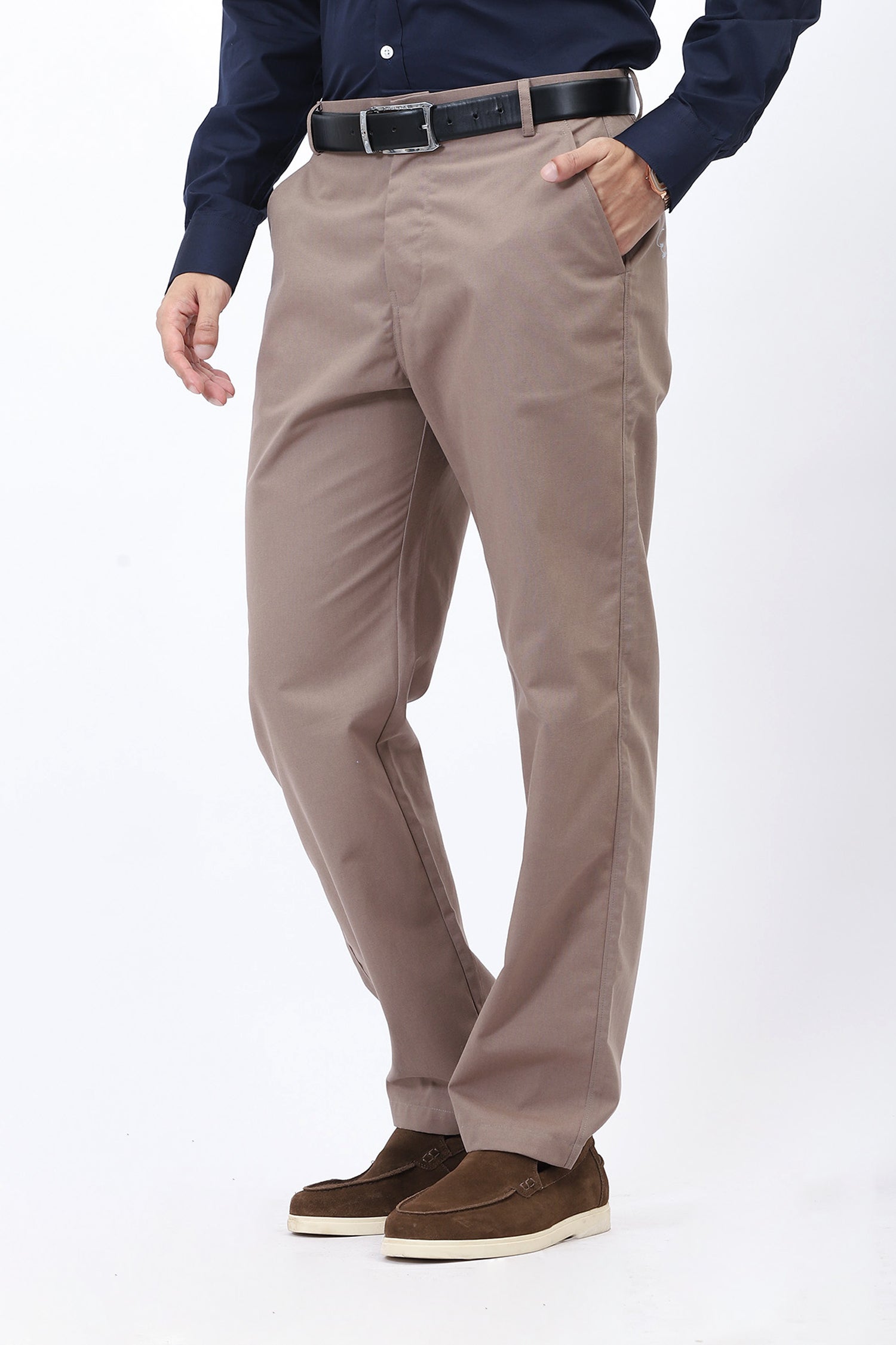 BEIGE RELAXED FIT TROUSER