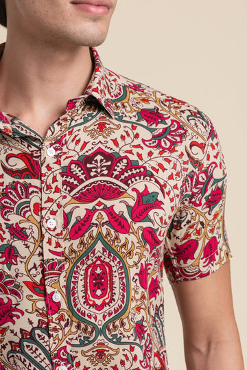 FLORAL PRINTS CORDSET FOR BEACH WEAR