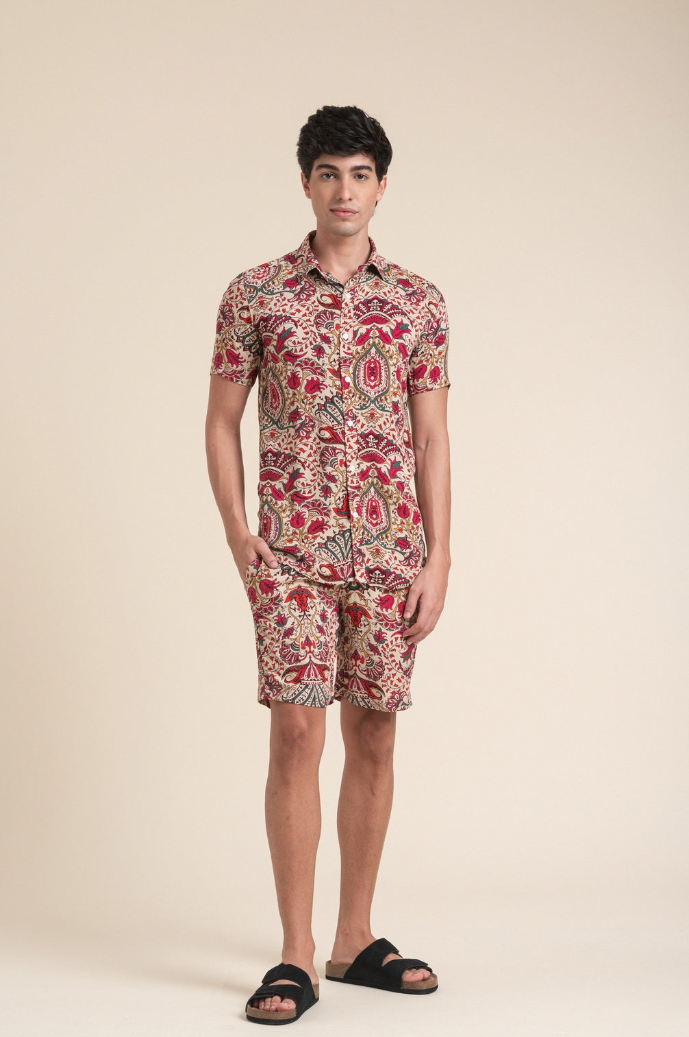 FLORAL PRINTS CORDSET FOR BEACH WEAR