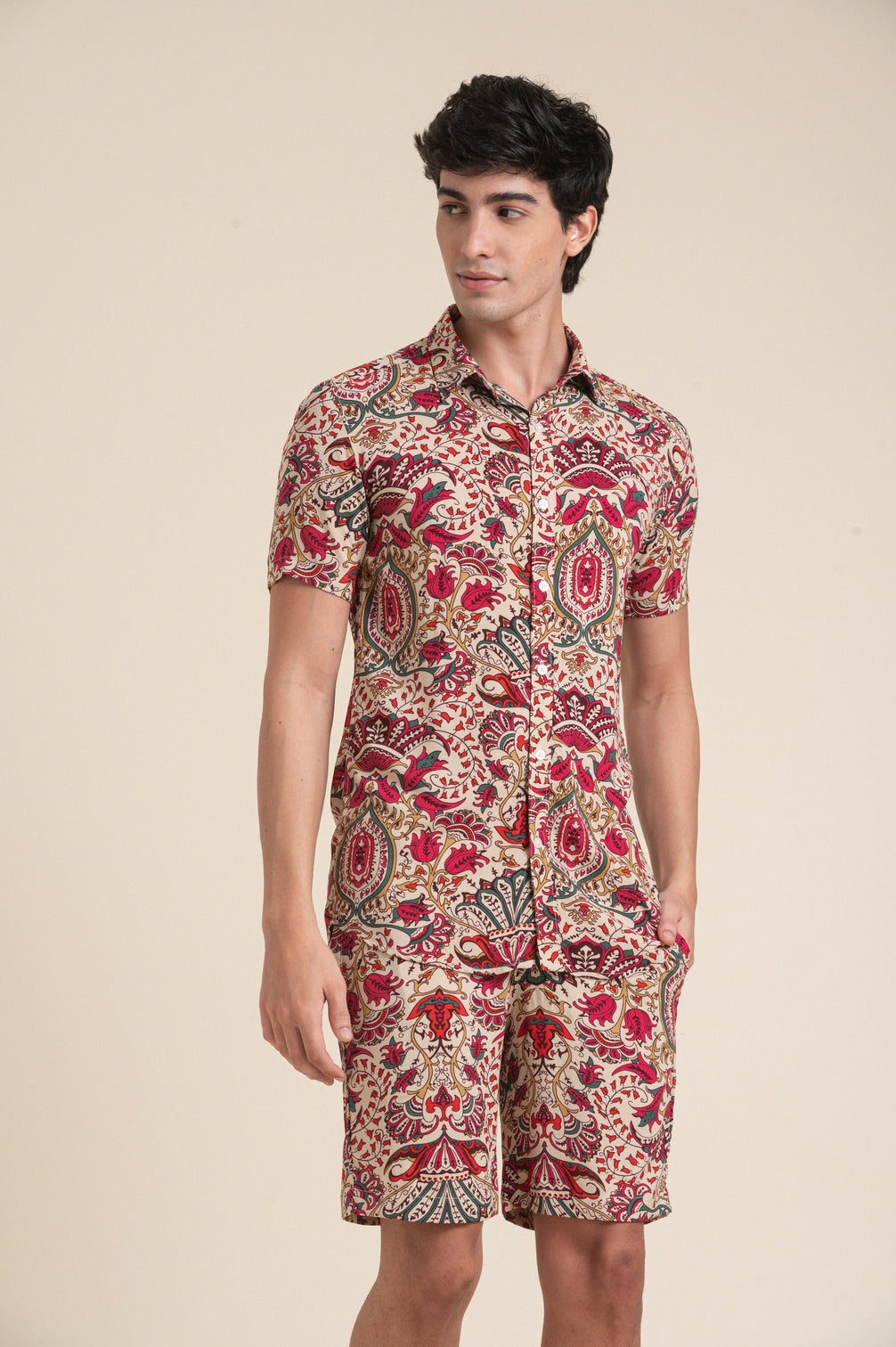 FLORAL PRINTS CORDSET FOR BEACH WEAR