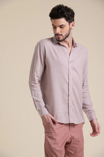 Dusty Rose Full Sleeve Shirt – Soft Tones, Sharp Style