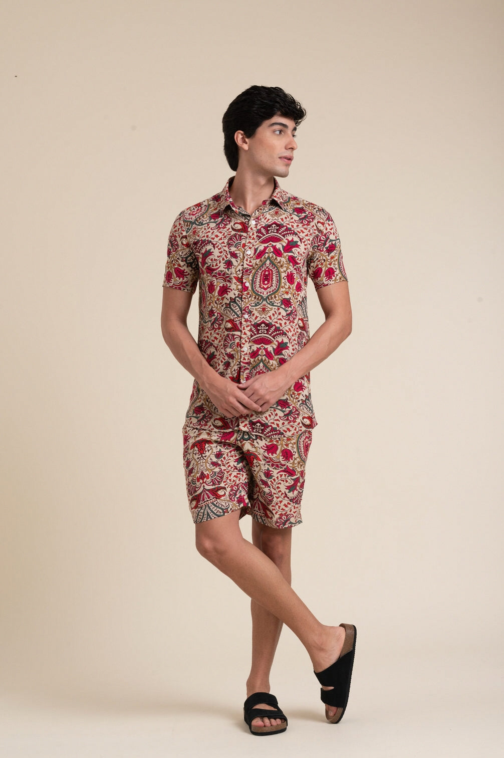 FLORAL PRINTS CORDSET FOR BEACH WEAR