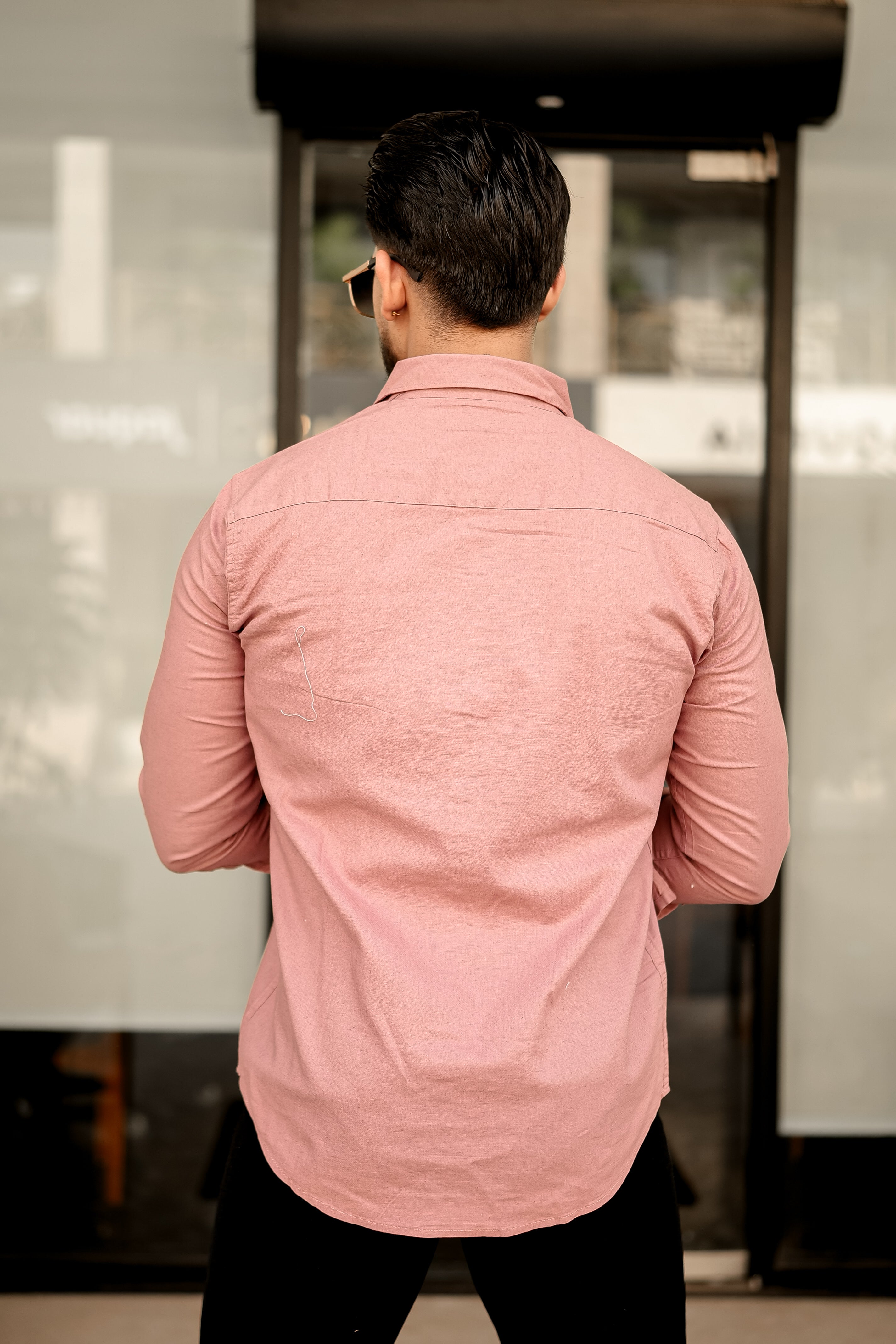Men's Dusty Rose Casual Shirt