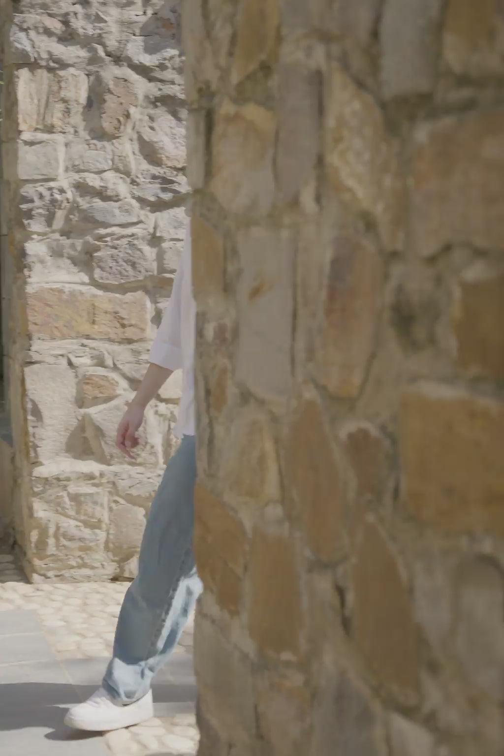 Classic White Mandarin Collar Shirt