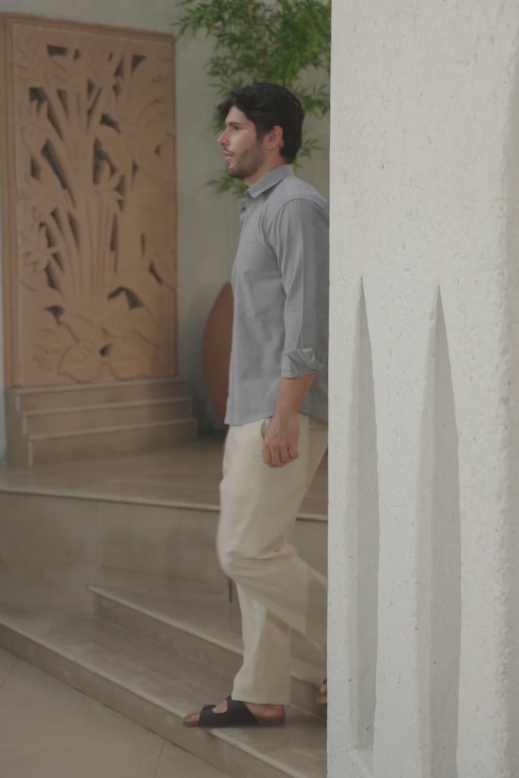 Refined Gray Oxford Shirt