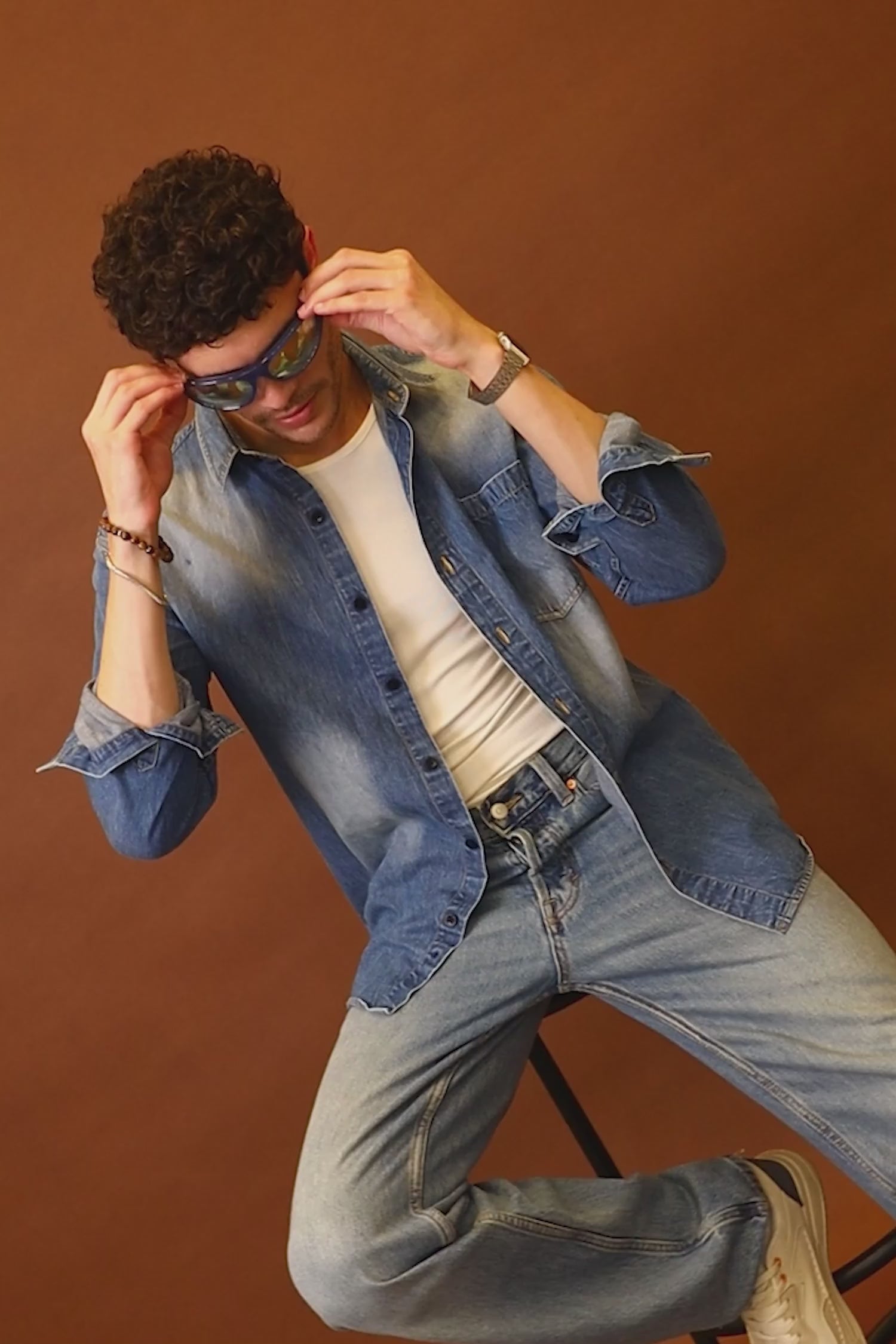 Urban Indigo: The Rugged Denim Duo